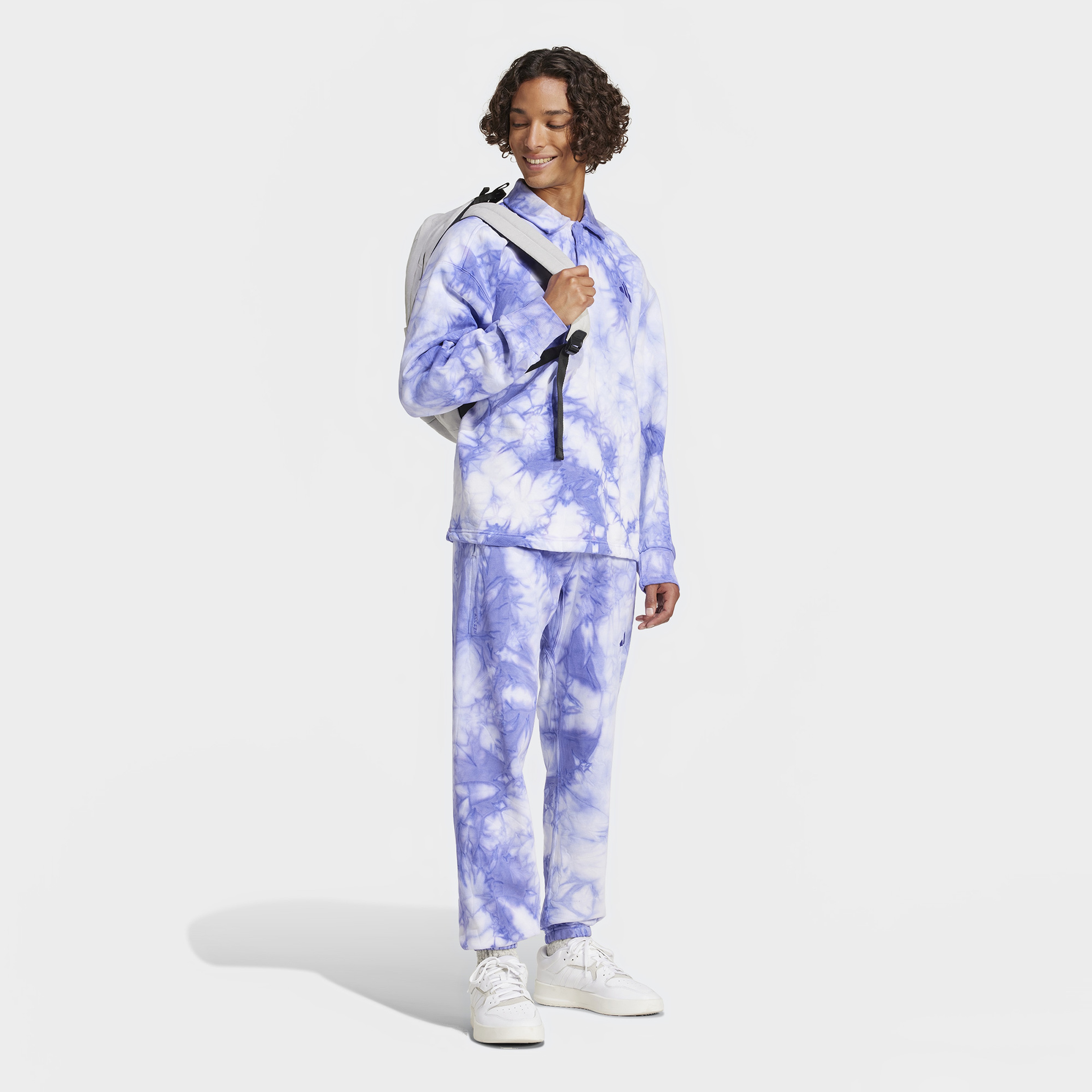 adidas All Szn Fleece Wash Erkek Mavi Eşofman Altı