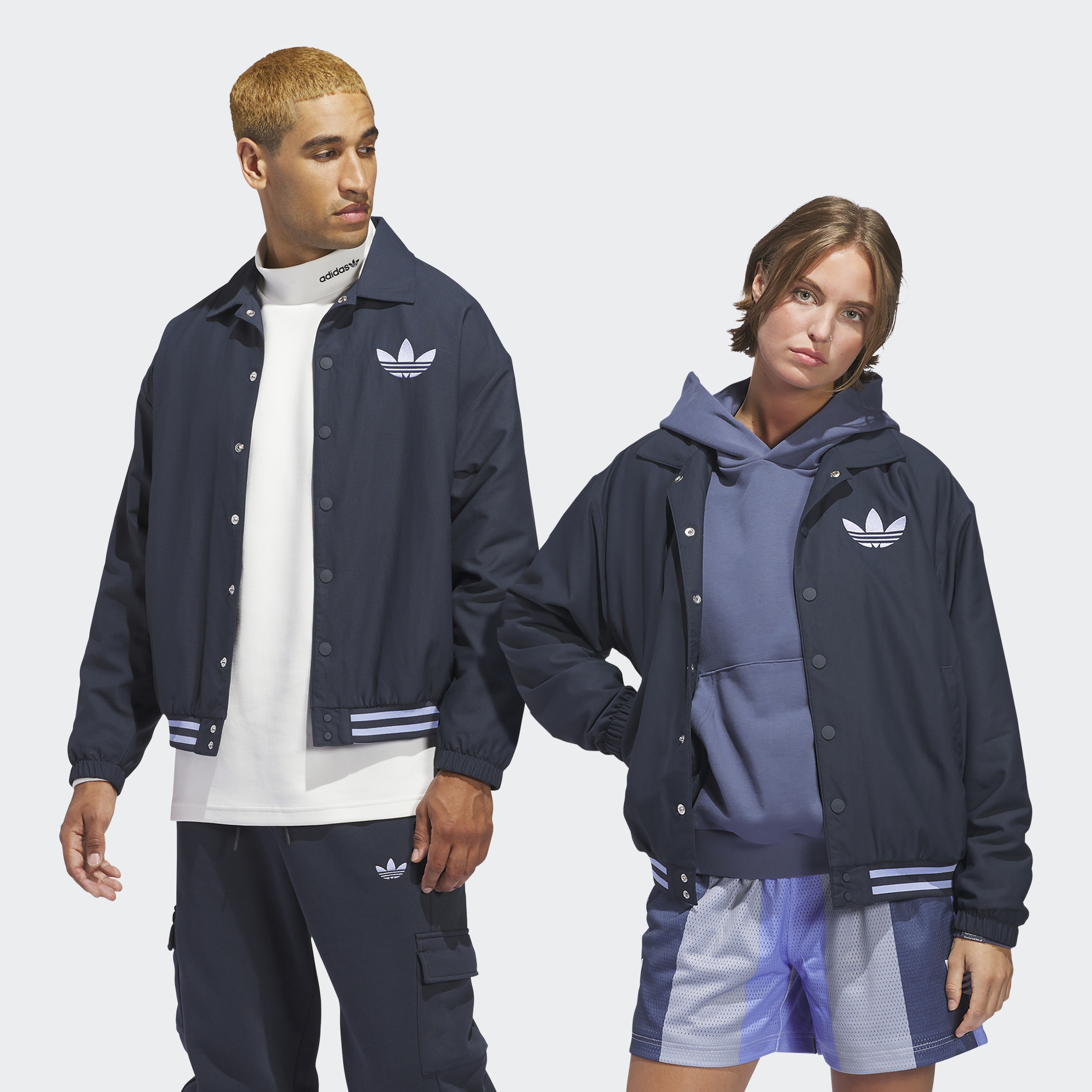 adidas Coach Unisex Mavi Ceket