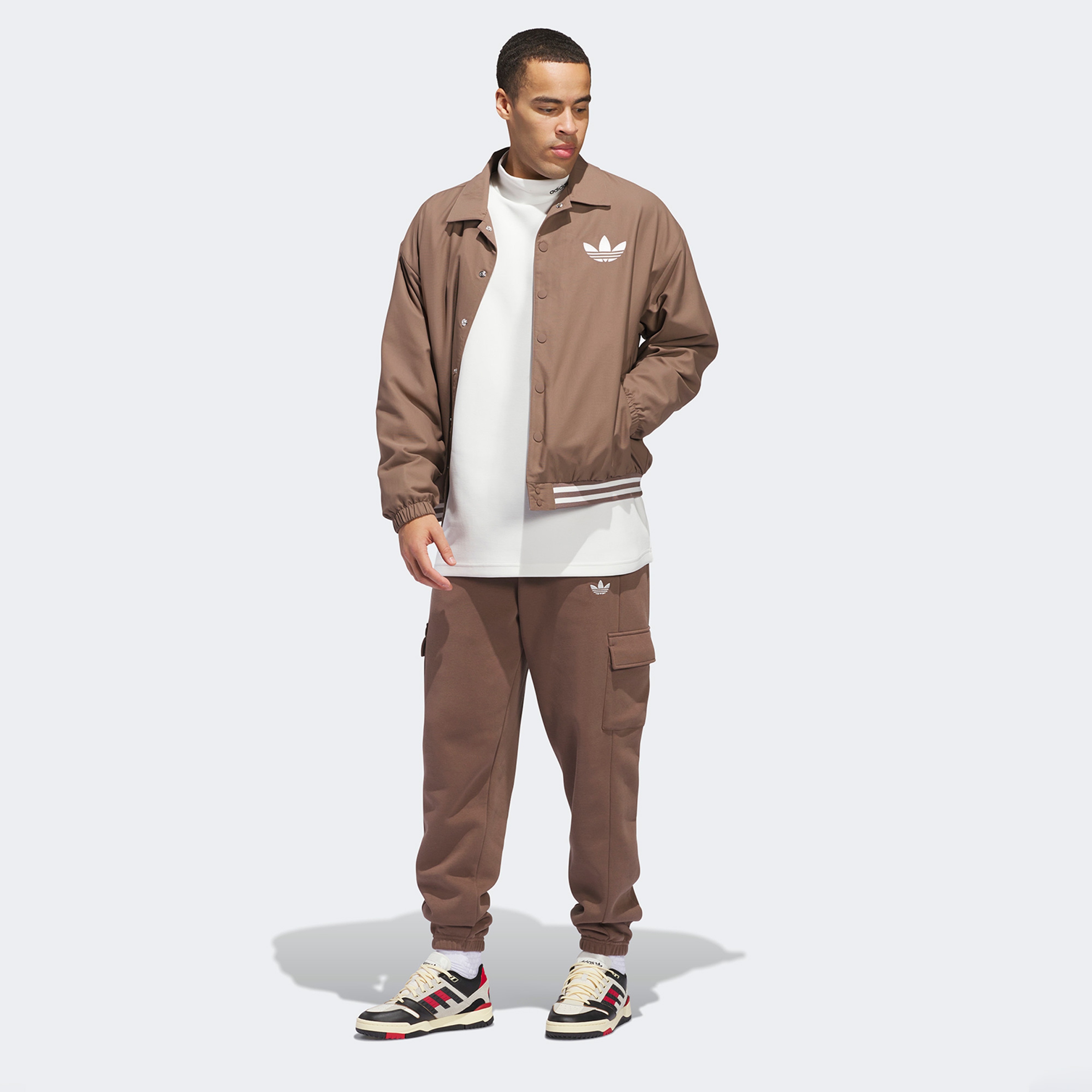 adidas Basketball Cargo Unisex Kahverengi Eşofman Altı