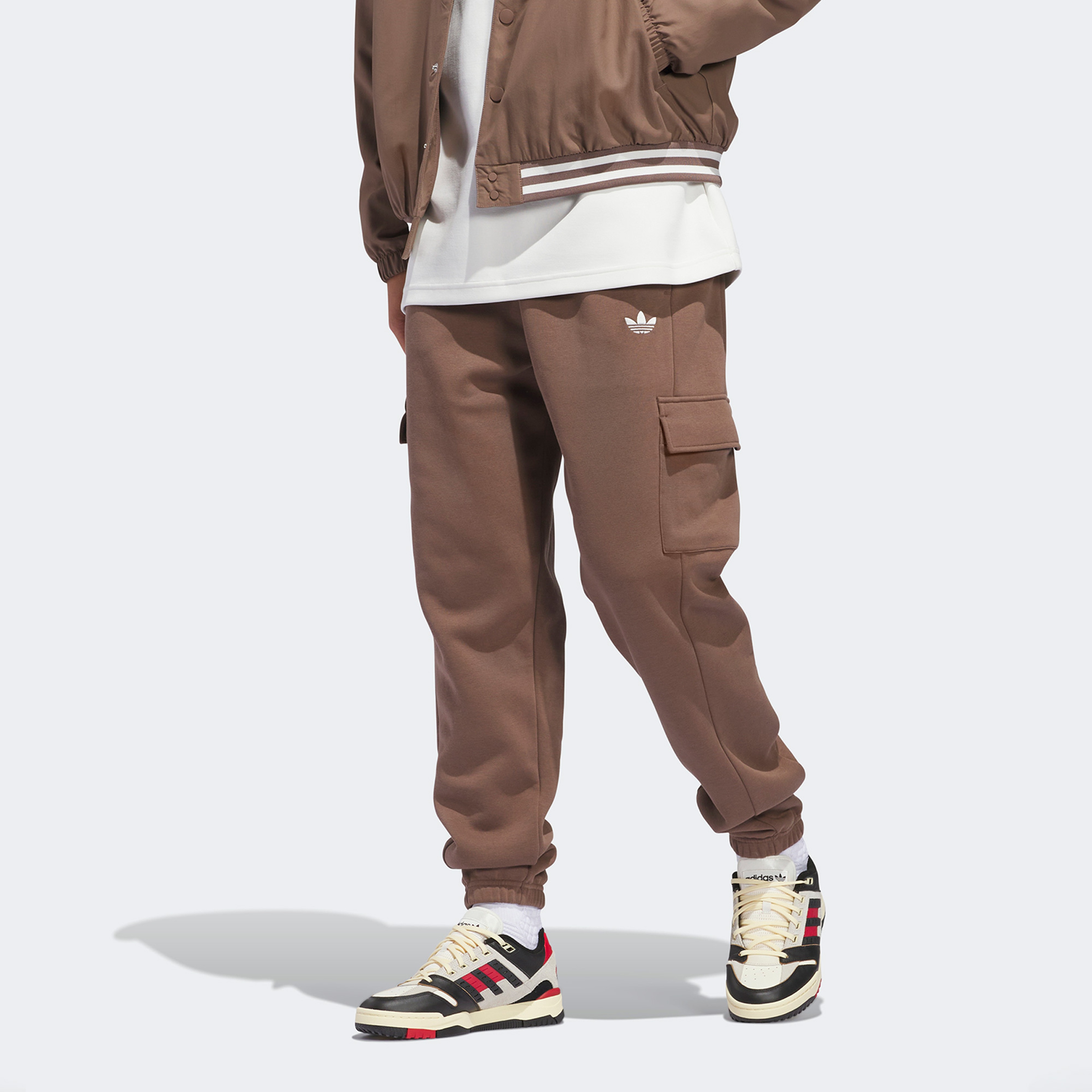 adidas Basketball Cargo Unisex Kahverengi Eşofman Altı