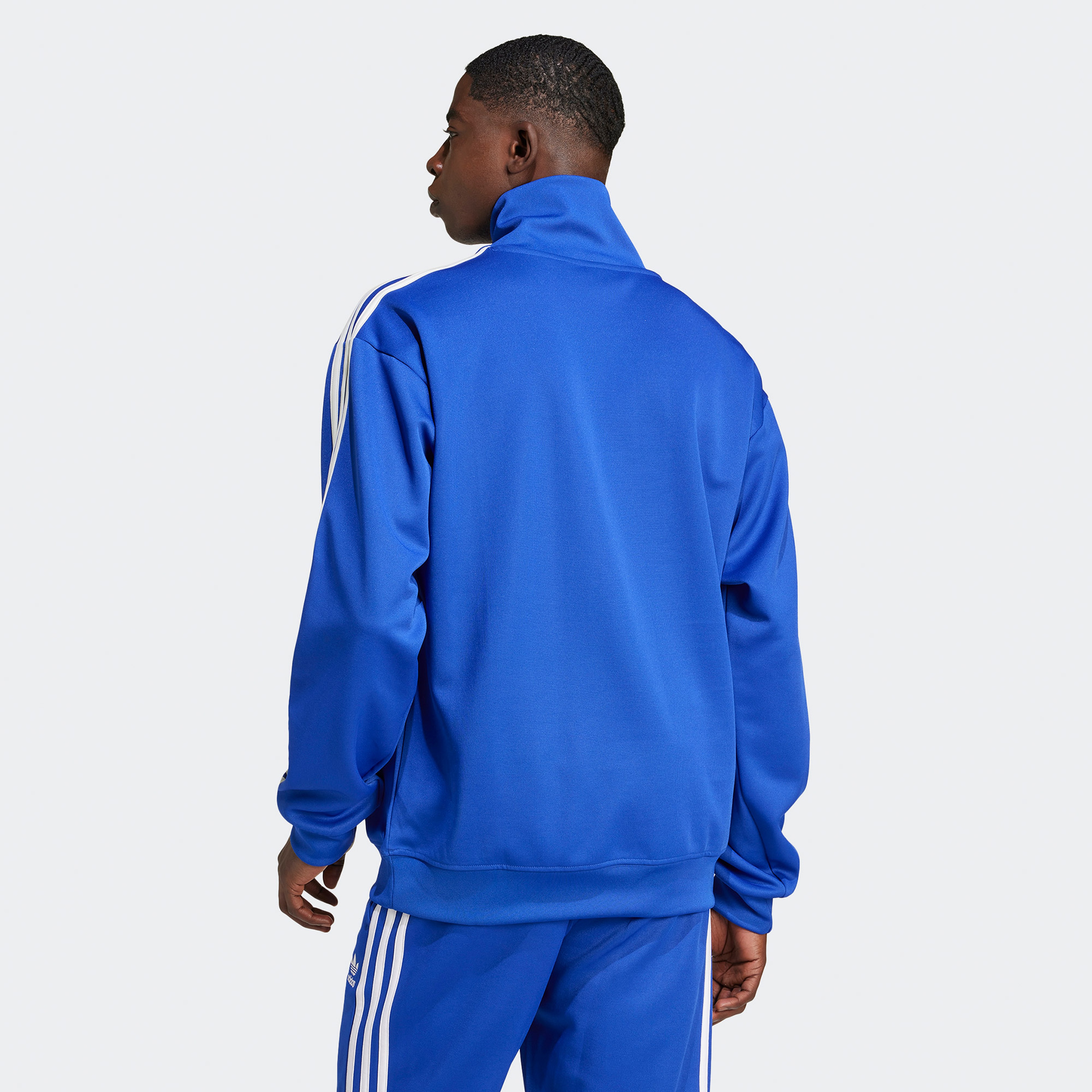 adidas Adicolor Funnelneck Tt Erkek Mavi Eşofman Üstü