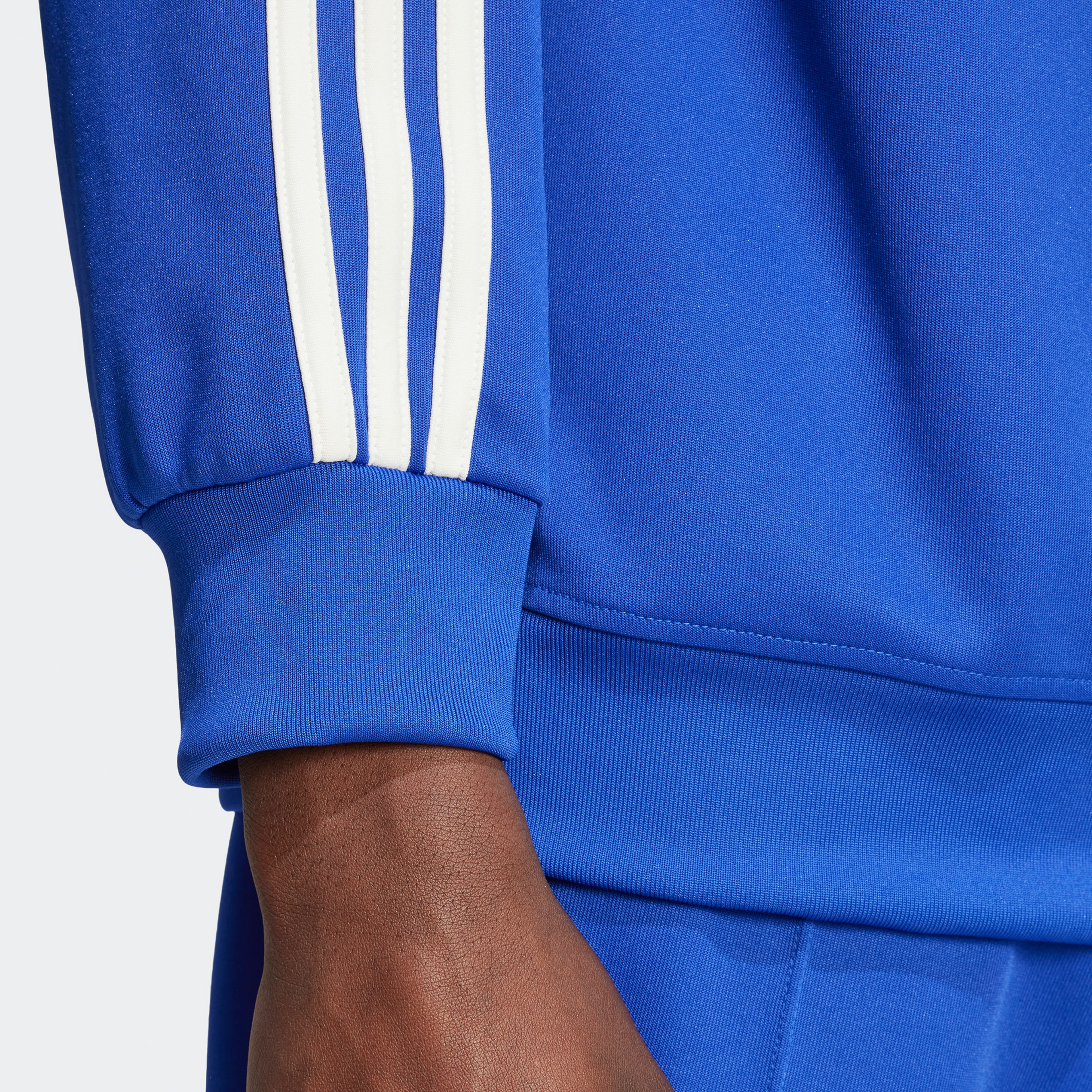 adidas Adicolor Funnelneck Tt Erkek Mavi Eşofman Üstü