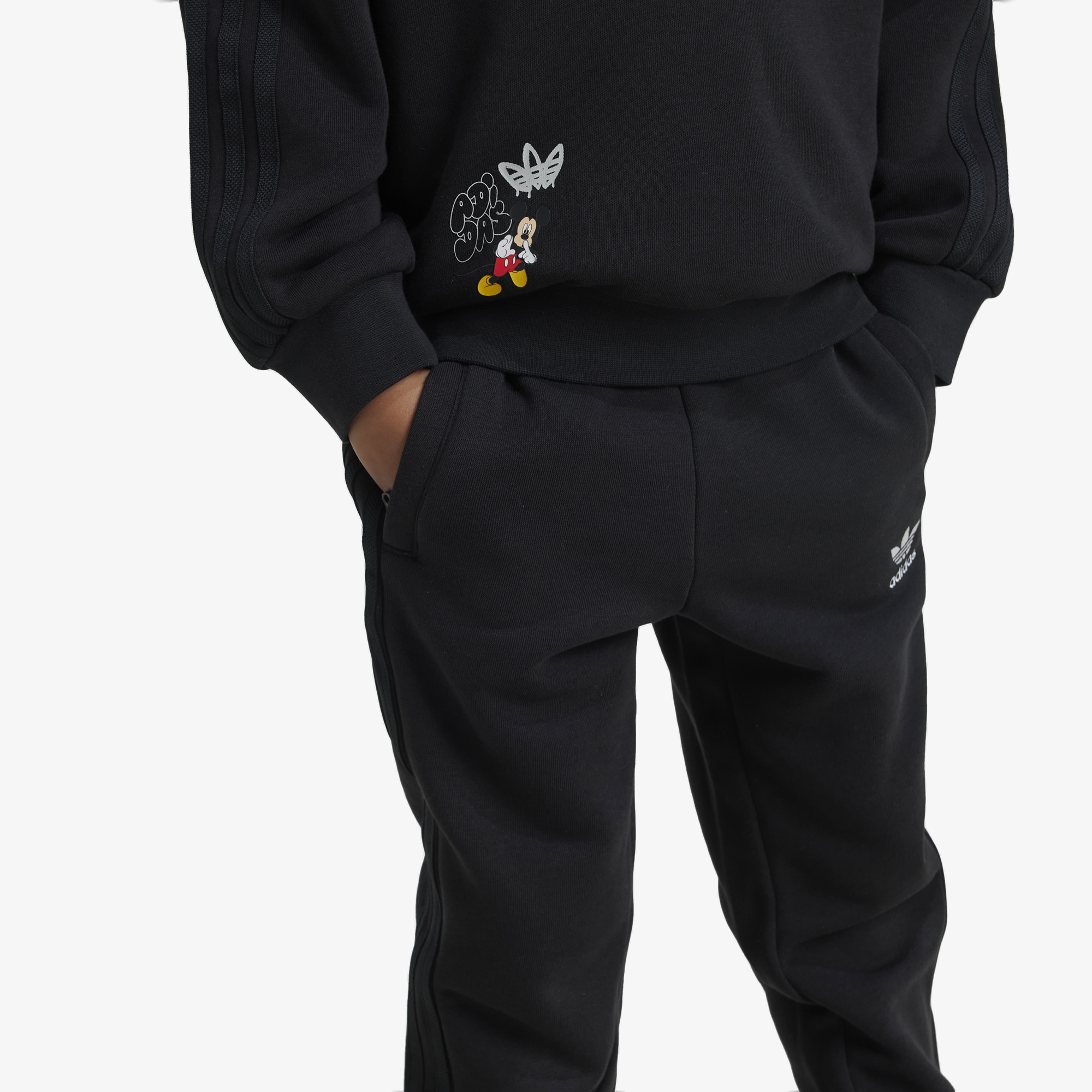 adidas Disney Mickey Mouse Çocuk Siyah Eşofman Takımı