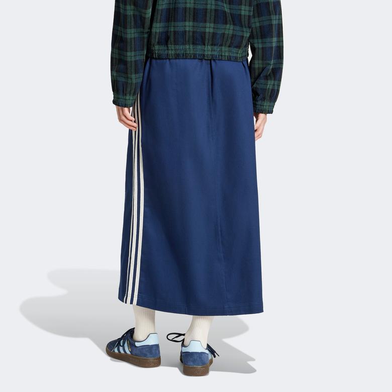 adidas Cotton Twill Midi Skirt Kadın Mavi Etek