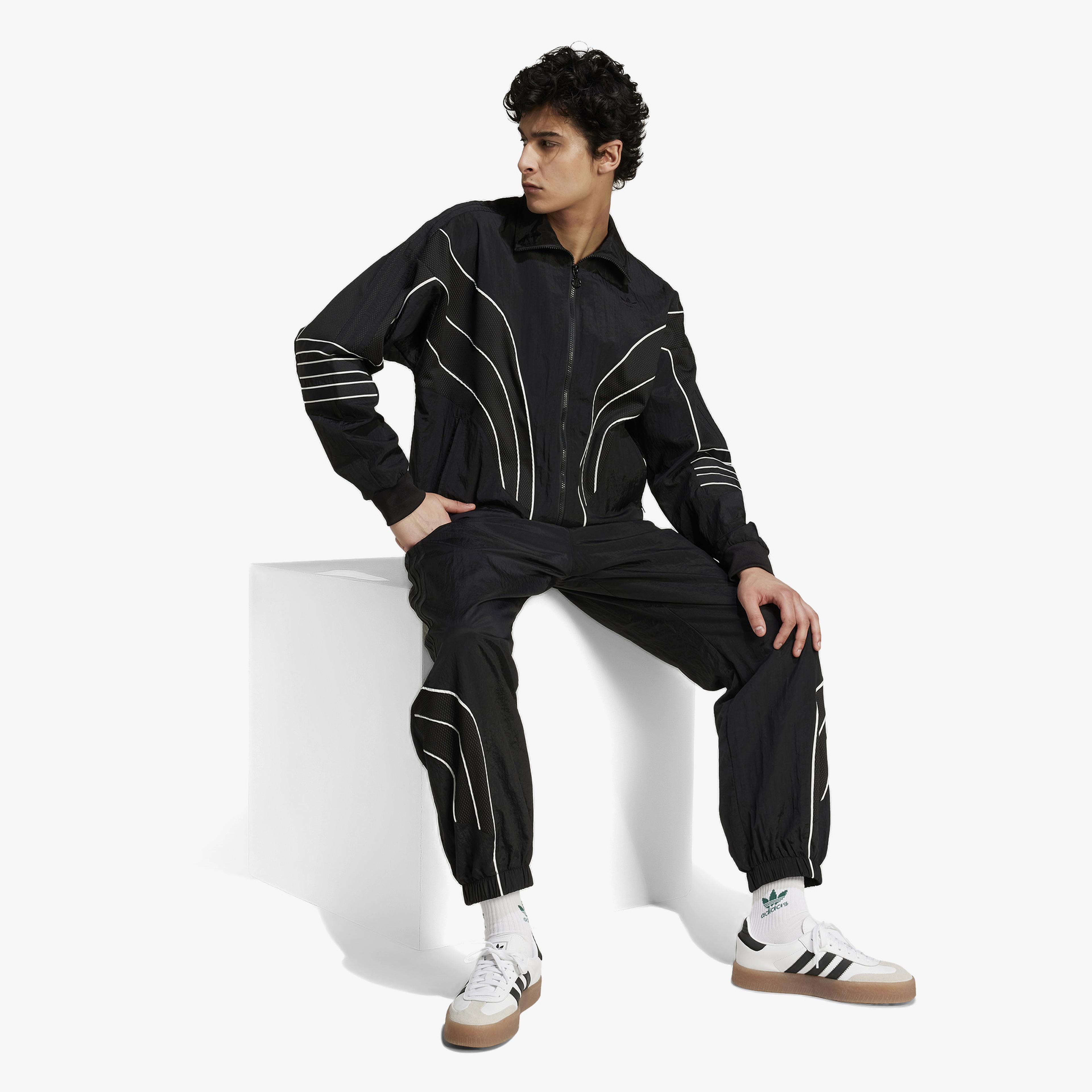 adidas Q4 Atlanta Stone Erkek Siyah Eşofman Üstü