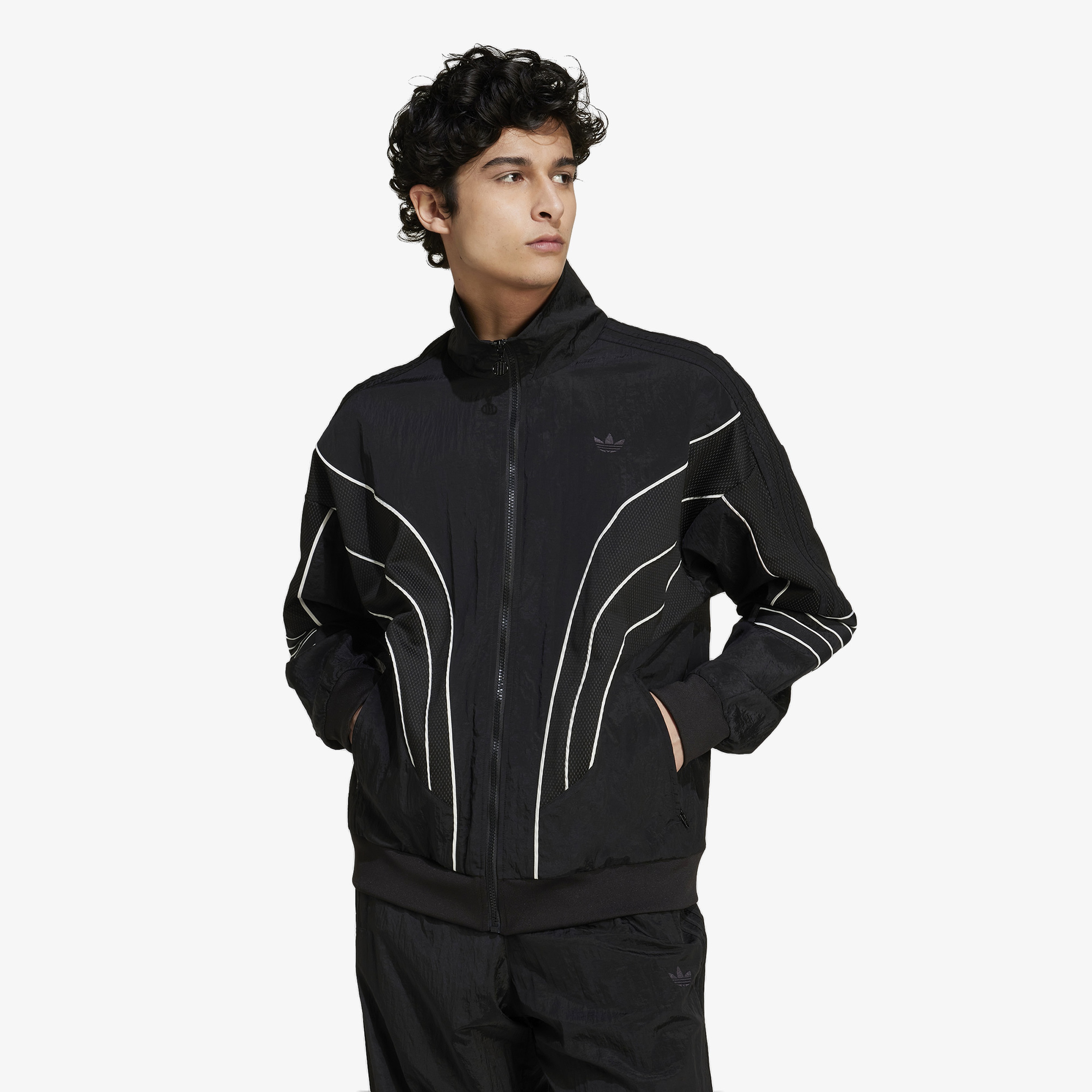 adidas Q4 Atlanta Stone Erkek Siyah Eşofman Üstü