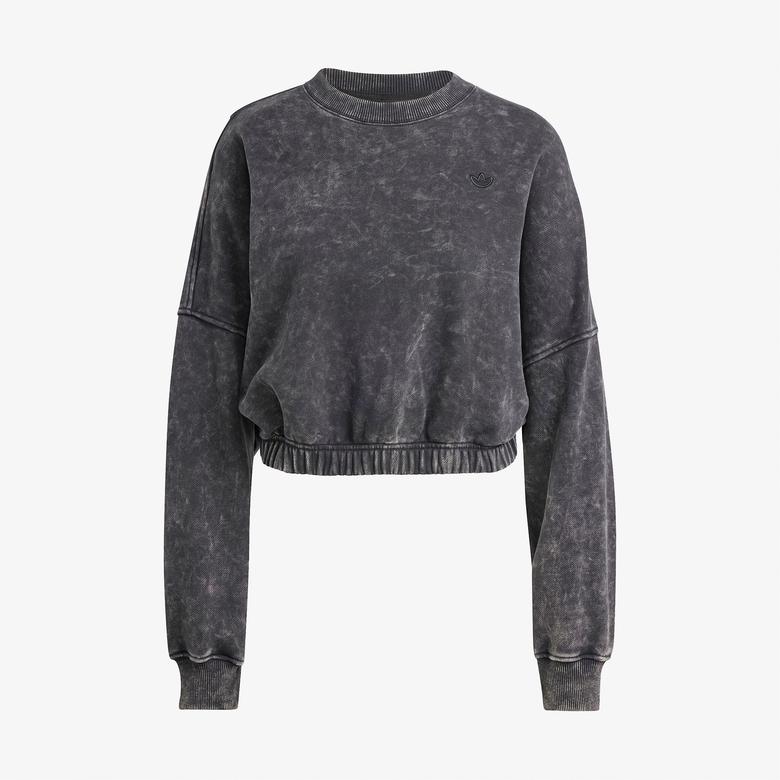 adidas Premium Essentials Washed Oversized Kadın Siyah Hoodie