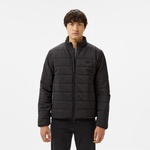 Erkek Regular Fit Dik Yaka Çift Taraflı Siyah Mont