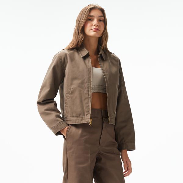 Dickies Lined Eisenhower Crop Rec Kadın Kahverengi Ceket