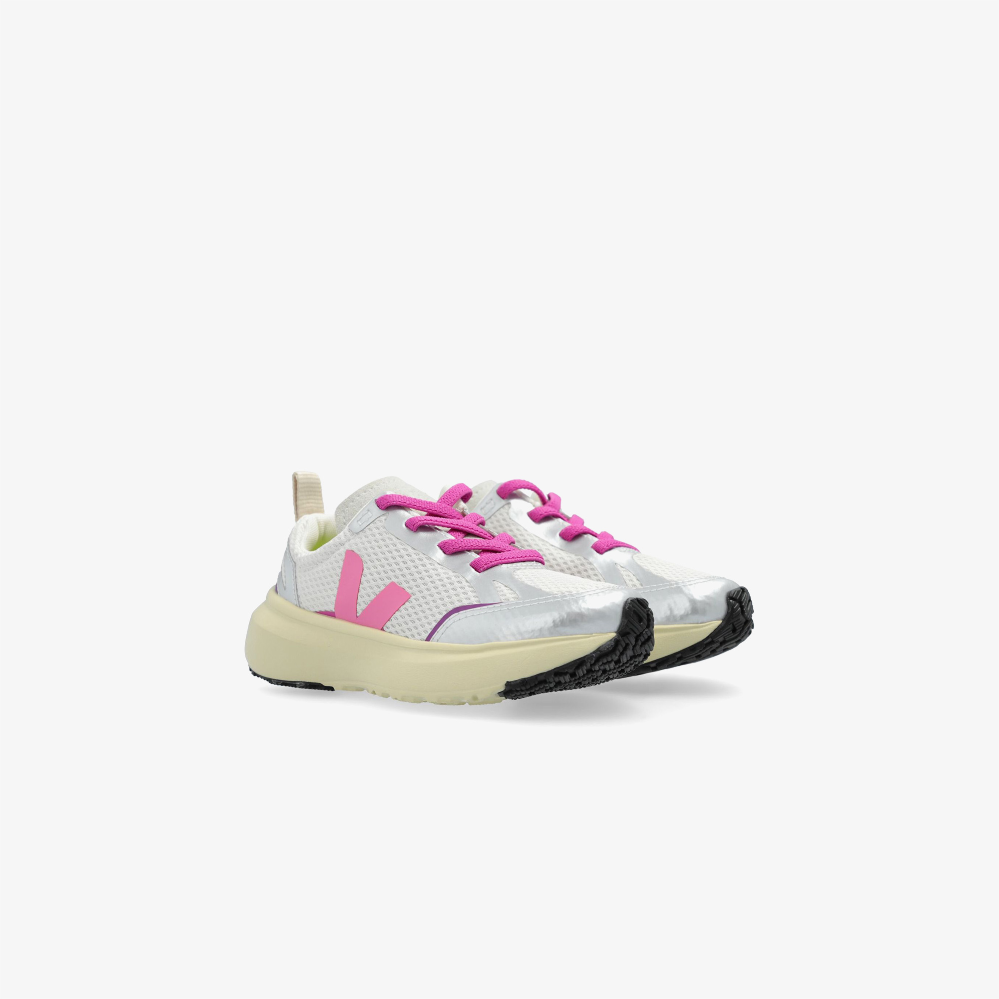 Veja Small Canary Light Alveomesh Çocuk Gri/Pembe Sneaker
