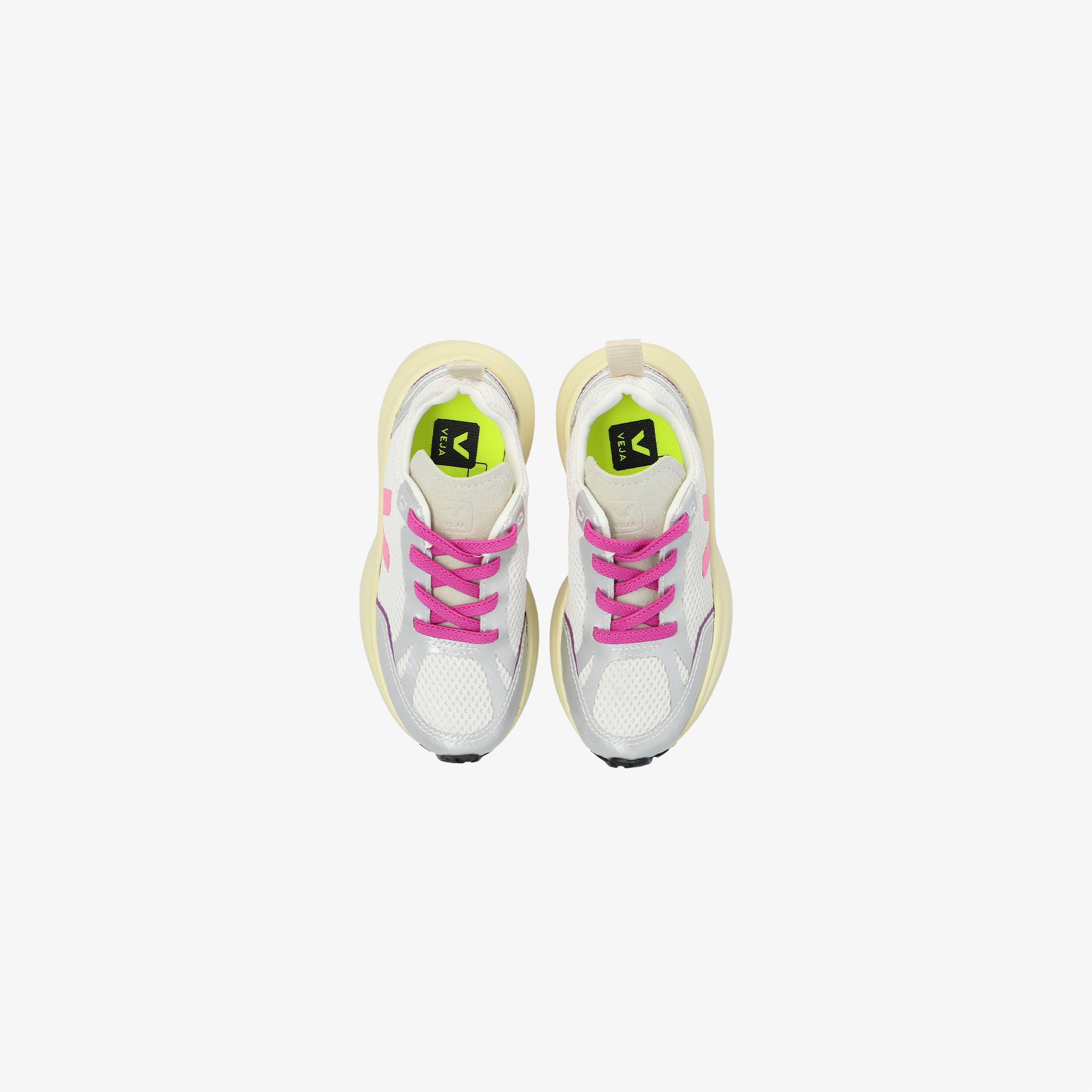 Veja Small Canary Light Alveomesh Çocuk Gri/Pembe Sneaker