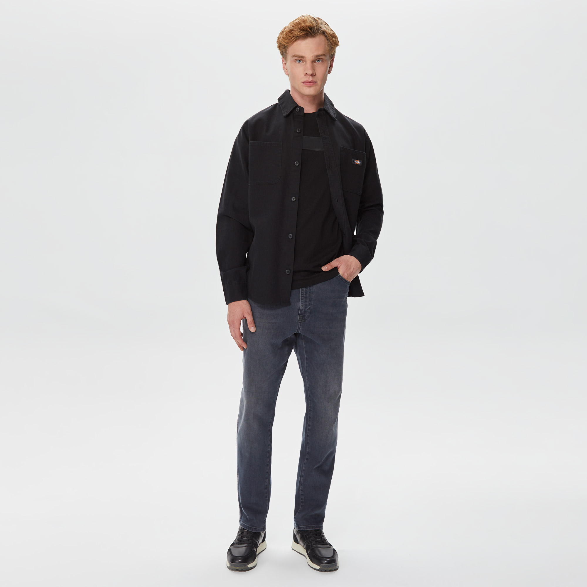 Dickies Duck Canvas Ls Erkek Siyah Gömlek