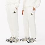 Unisex Relaxed Fit Organik Pamuk Beyaz Eşofman Altı