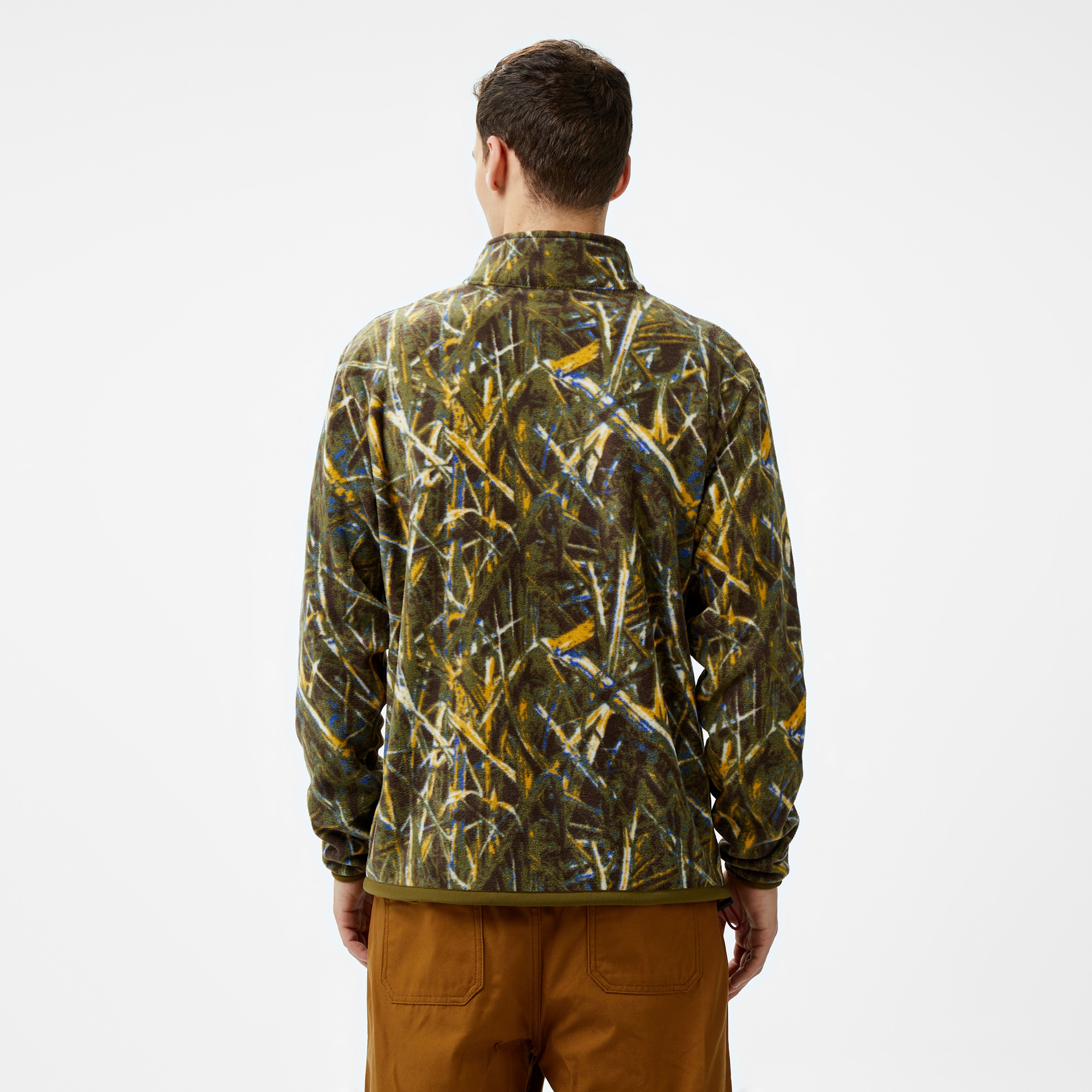 Timberland Aop Polar 1/4 Fleece Erkek Haki Ceket