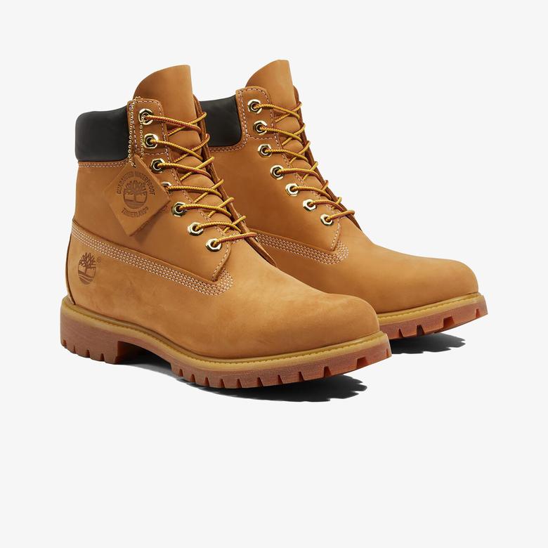 Timberland Premium 6 inch Lace Up Waterp Erkek Sarı Outdoor Ayakkabı