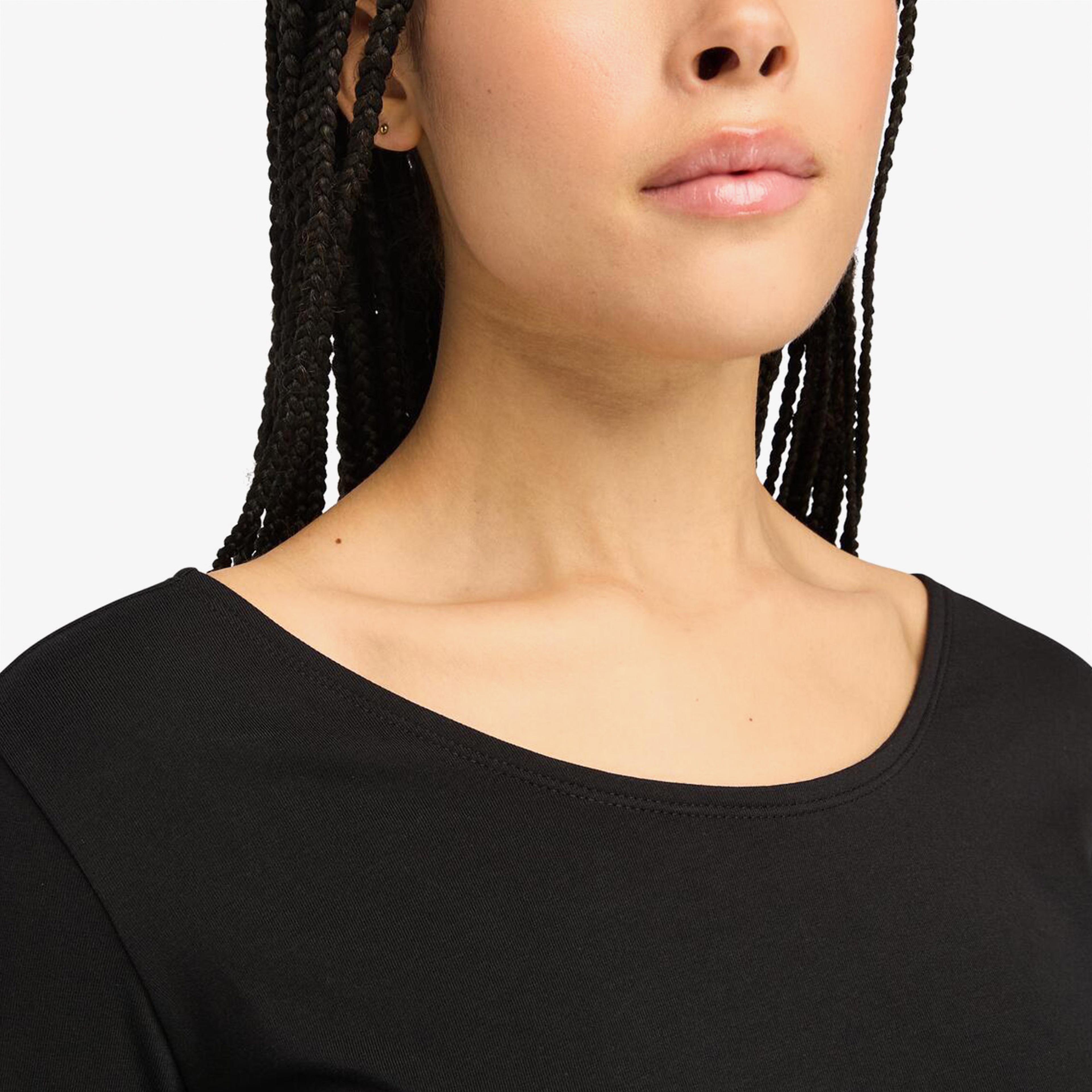 Timberland Long-Sleeve Slim Fit Kadın Siyah T-Shirt