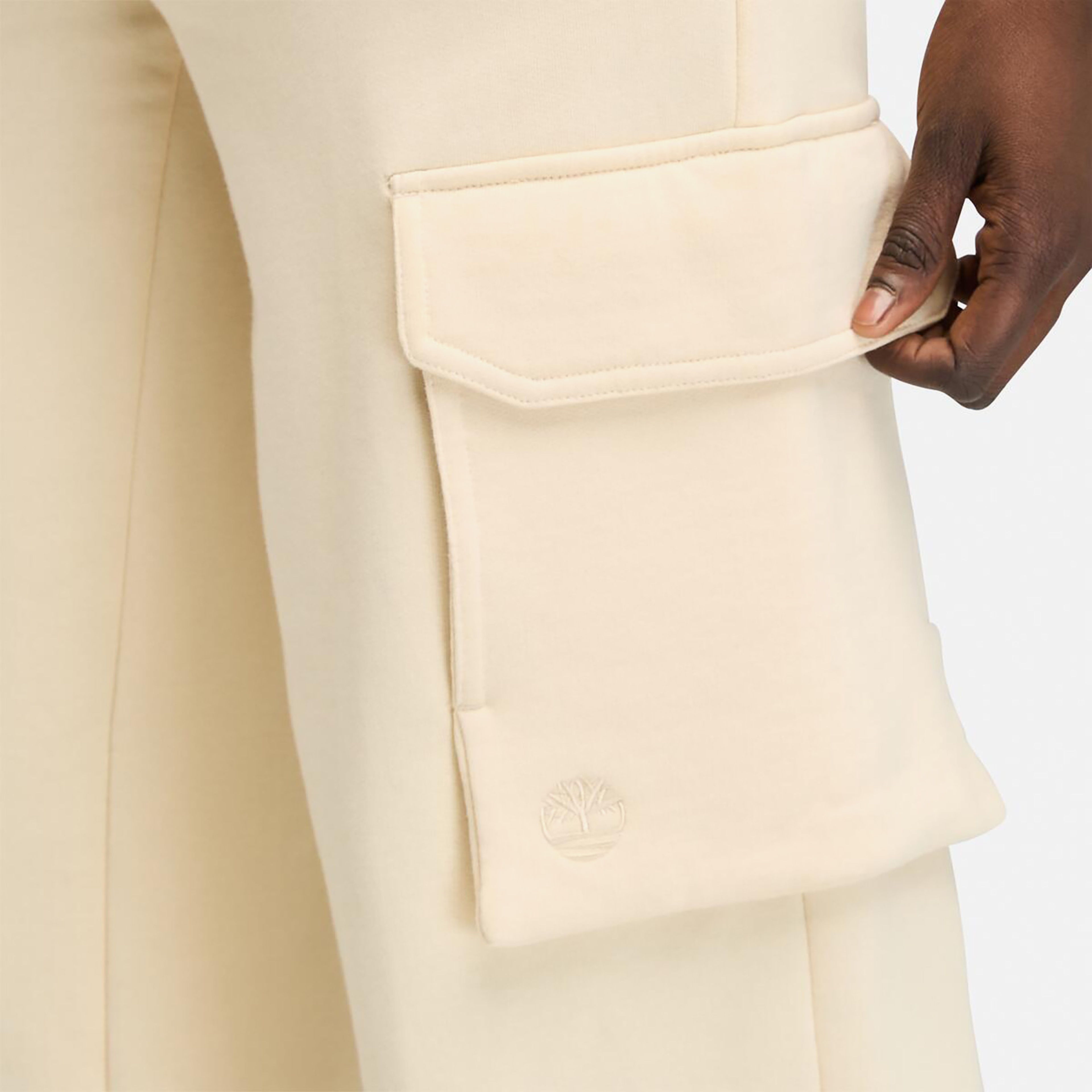 Timberland Exeter River Brushed Back Cargo Jogger P Kadın Krem Pantolon