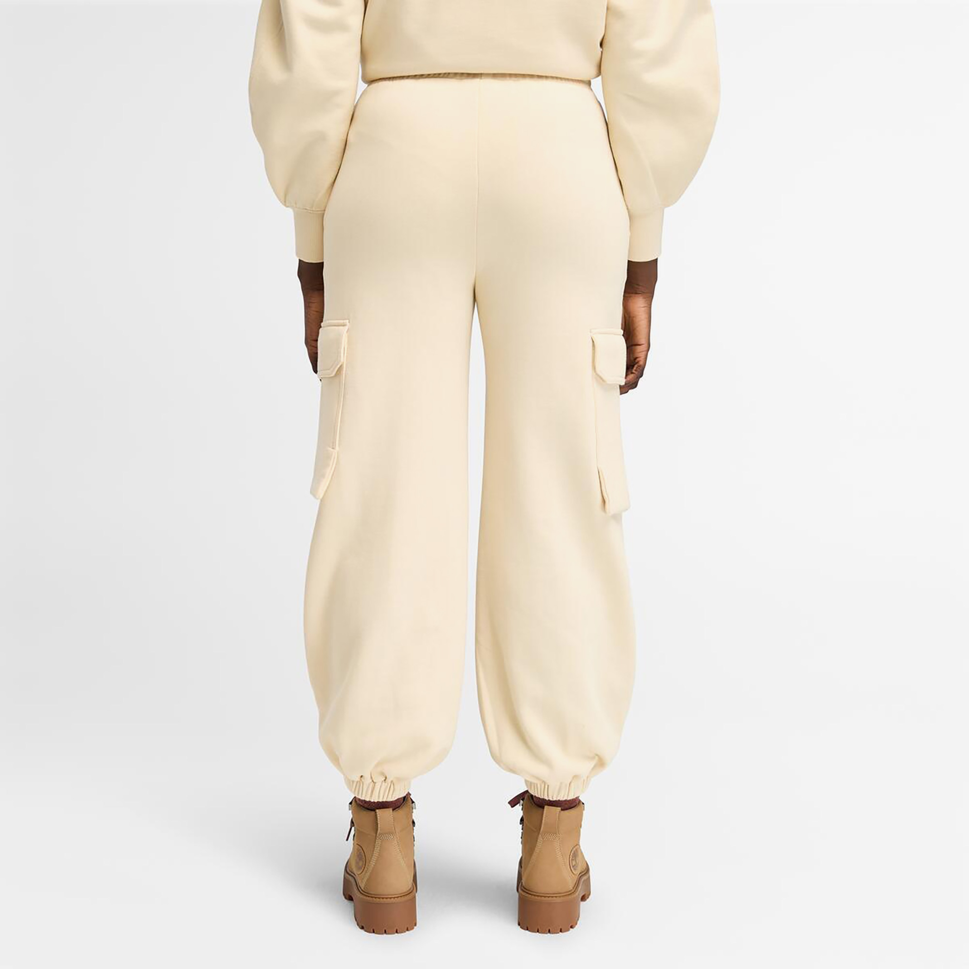 Timberland Exeter River Brushed Back Cargo Jogger P Kadın Krem Pantolon