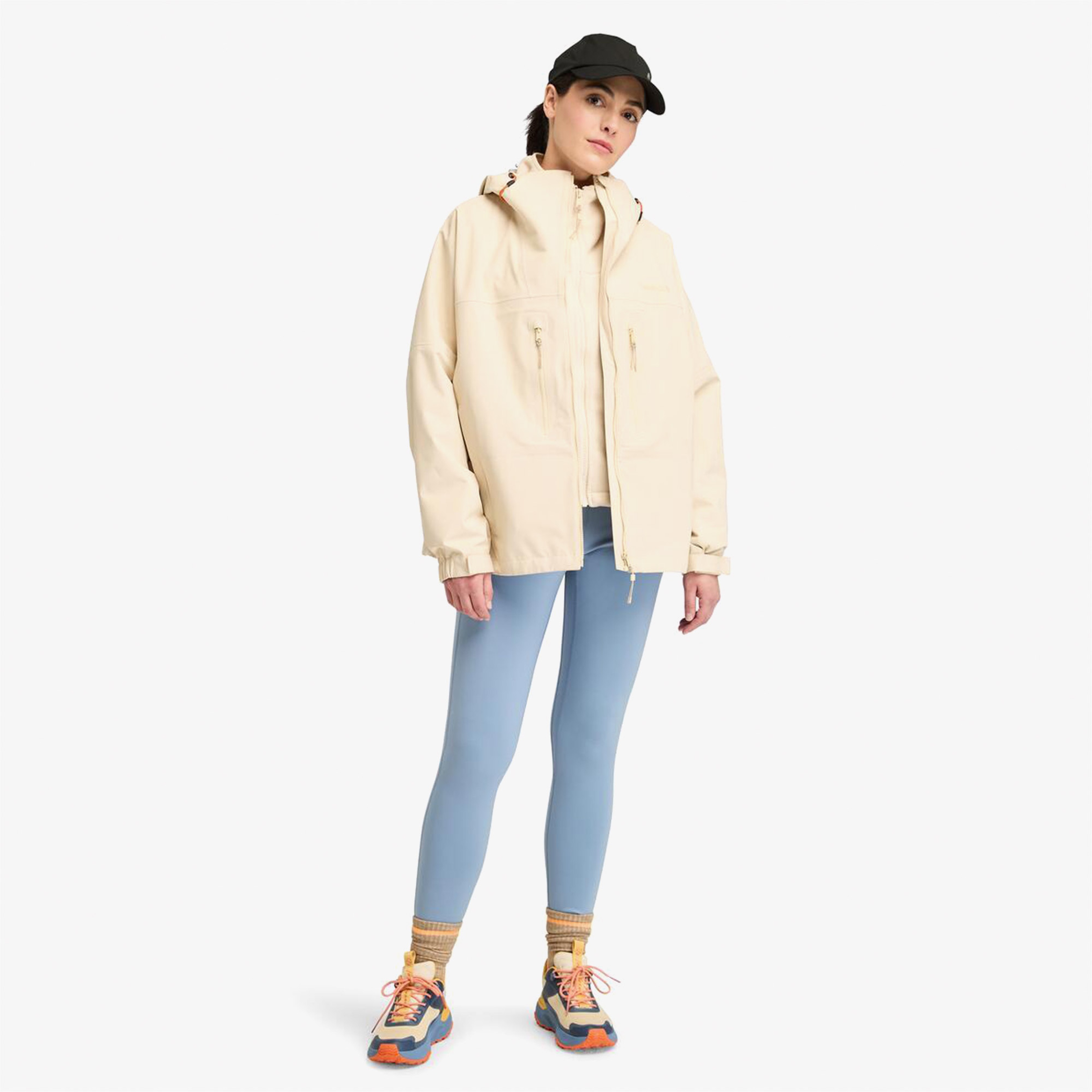 Timberland S Ridge Mobi Flex Tech 3L Waterproof Kadın Krem Ceket