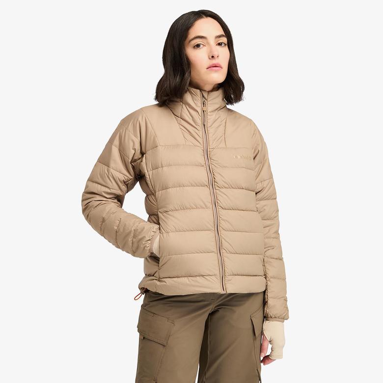 Timberland Bear Head Recycled Down Lightweight Kadın Gri Ceket