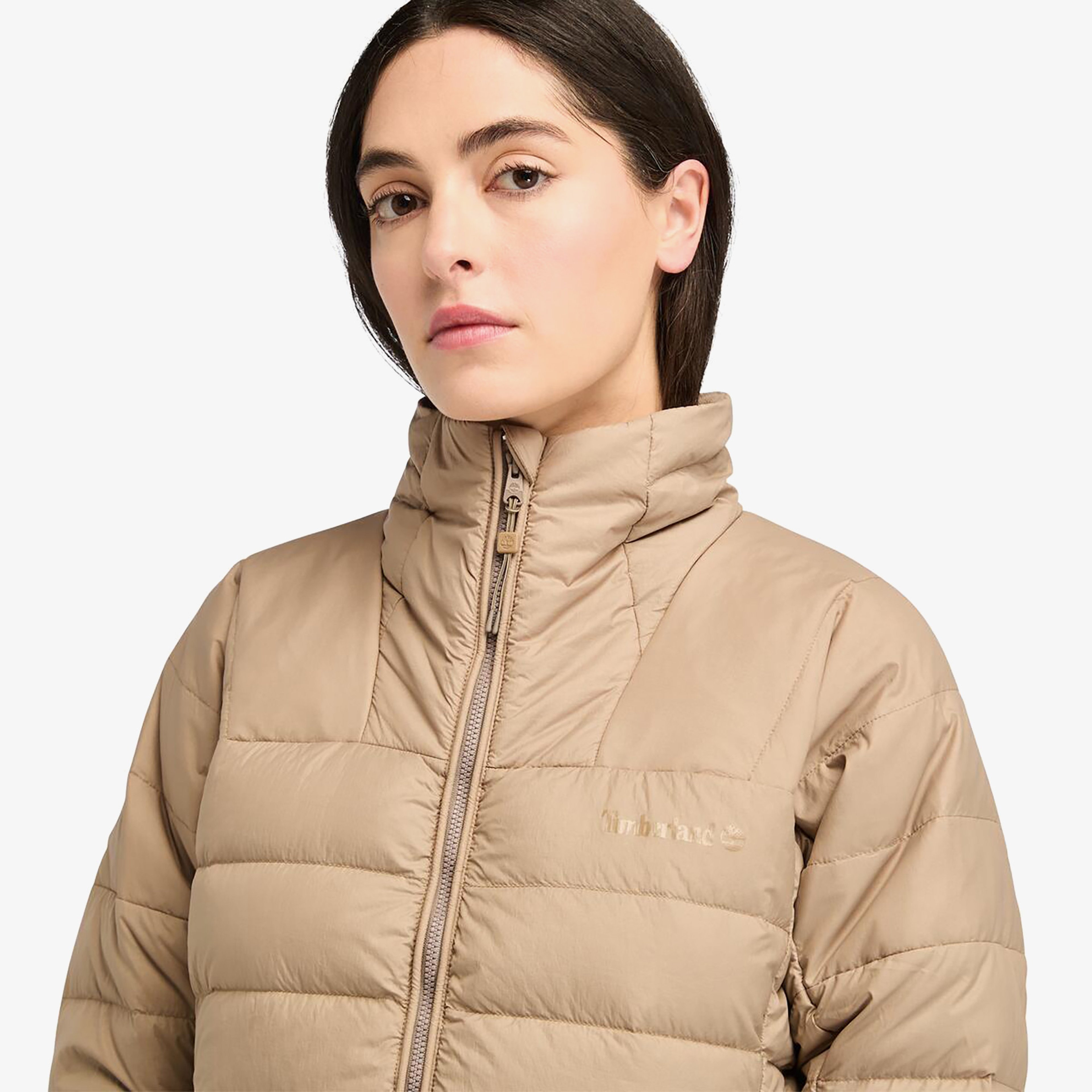 Timberland Bear Head Recycled Down Lightweight Kadın Gri Ceket