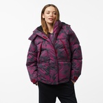 Timberland Howker Recycled Down Printed Puffer Kadın Mor Ceket