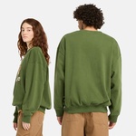 Timberland New Box Fit Badge Crew Neck Erkek Siyah Hoodie