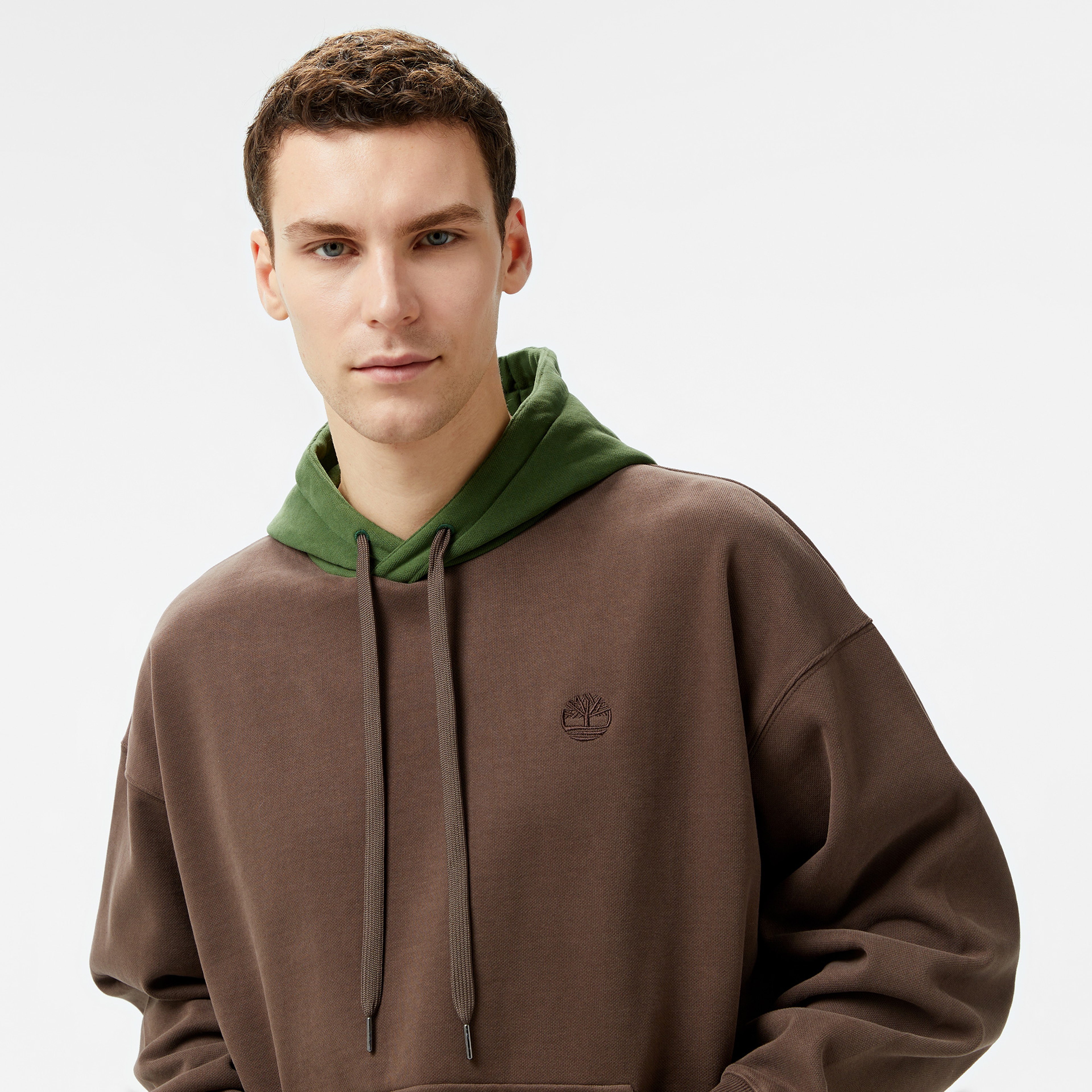 Timberland Heavy Boucle Erkek Kahverengi Hoodie