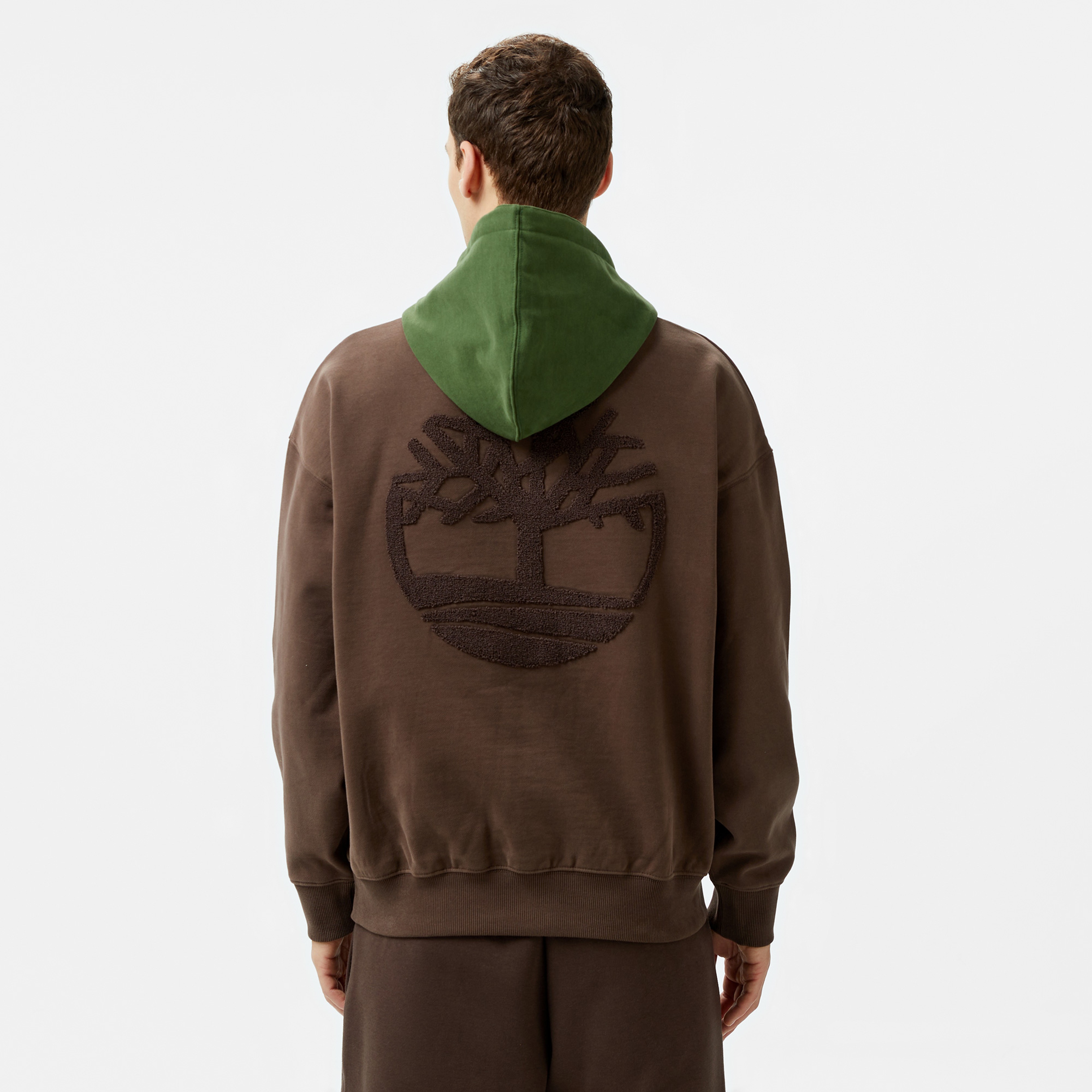 Timberland Heavy Boucle Erkek Kahverengi Hoodie