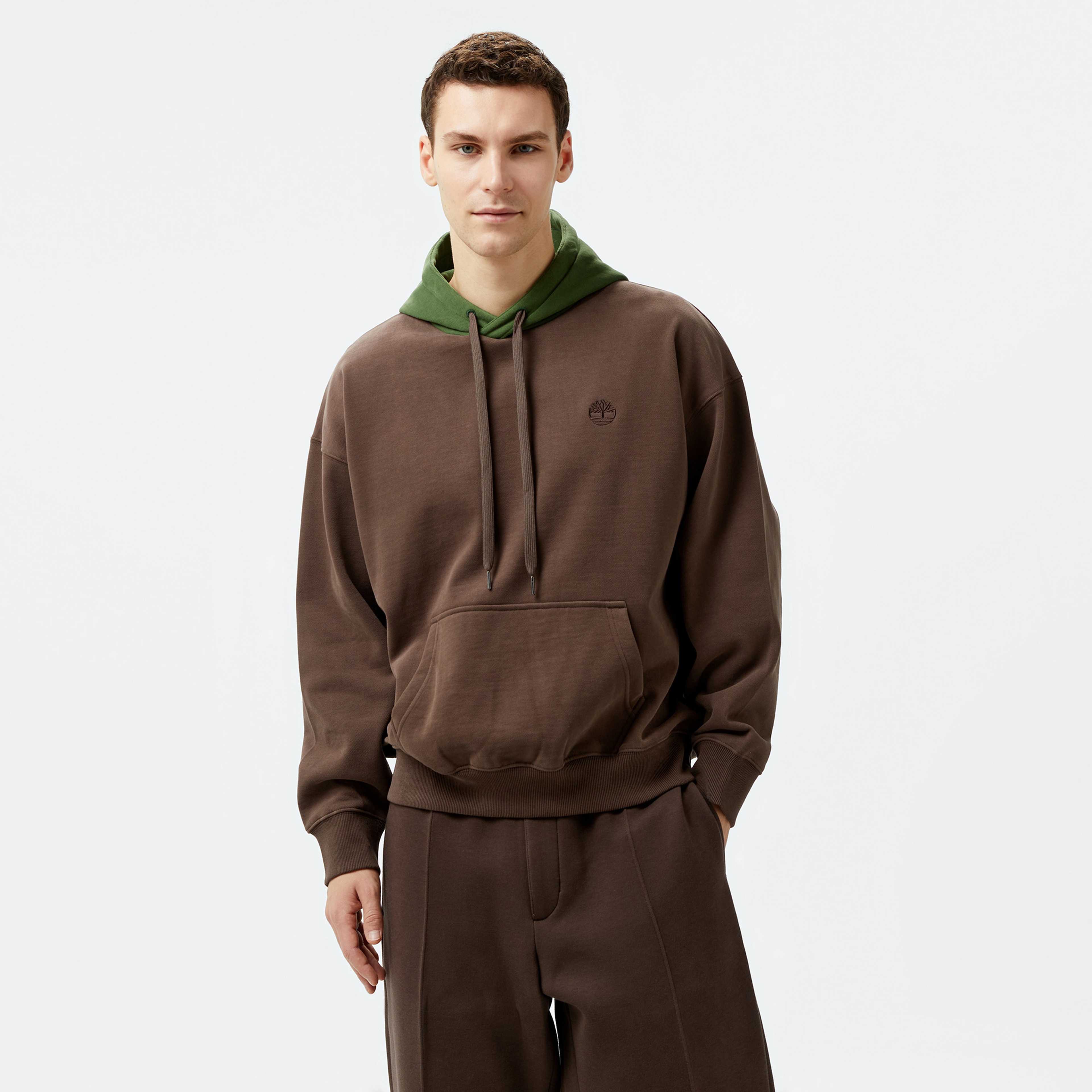 Timberland Heavy Boucle Erkek Kahverengi Hoodie