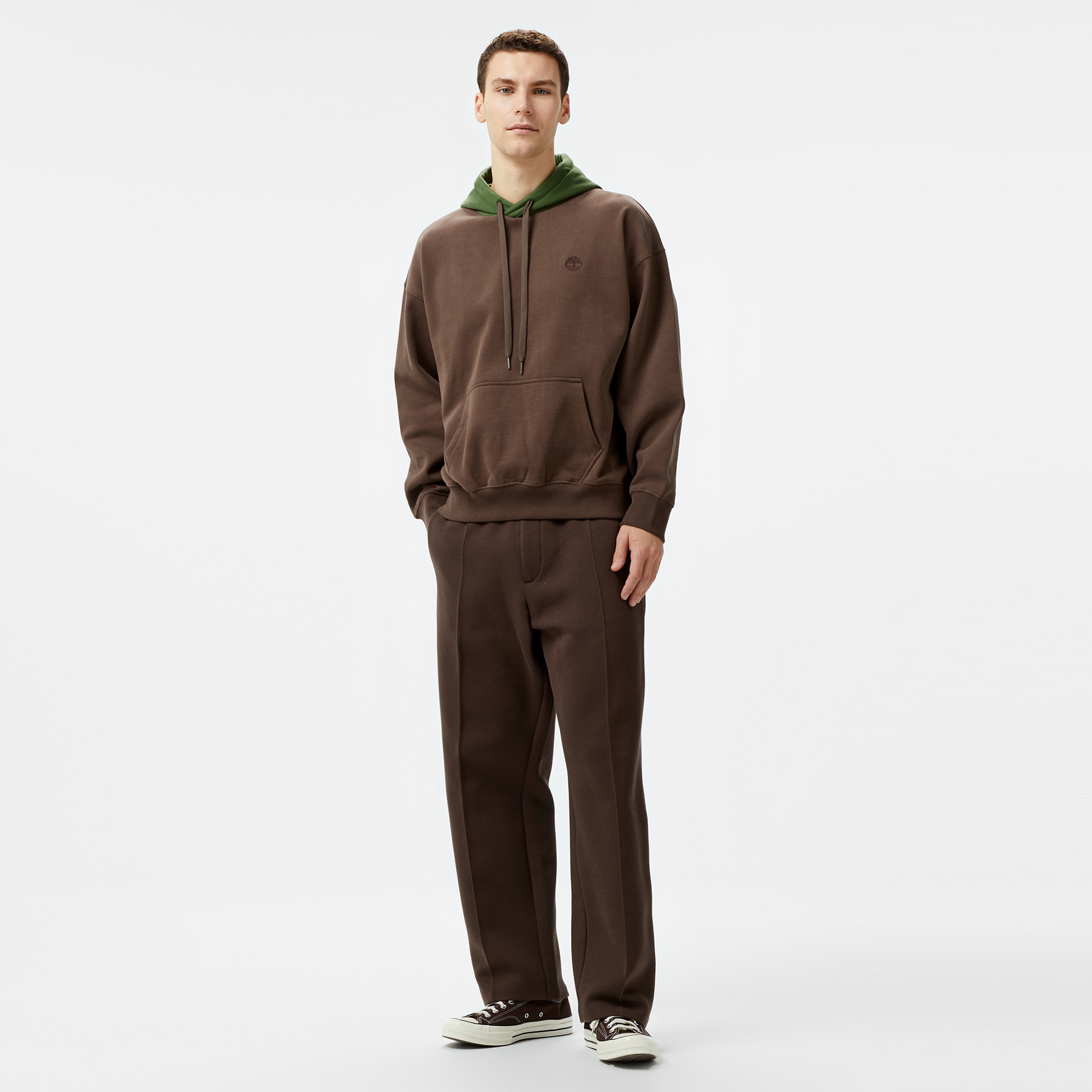 Timberland Heavy Boucle Erkek Kahverengi Hoodie