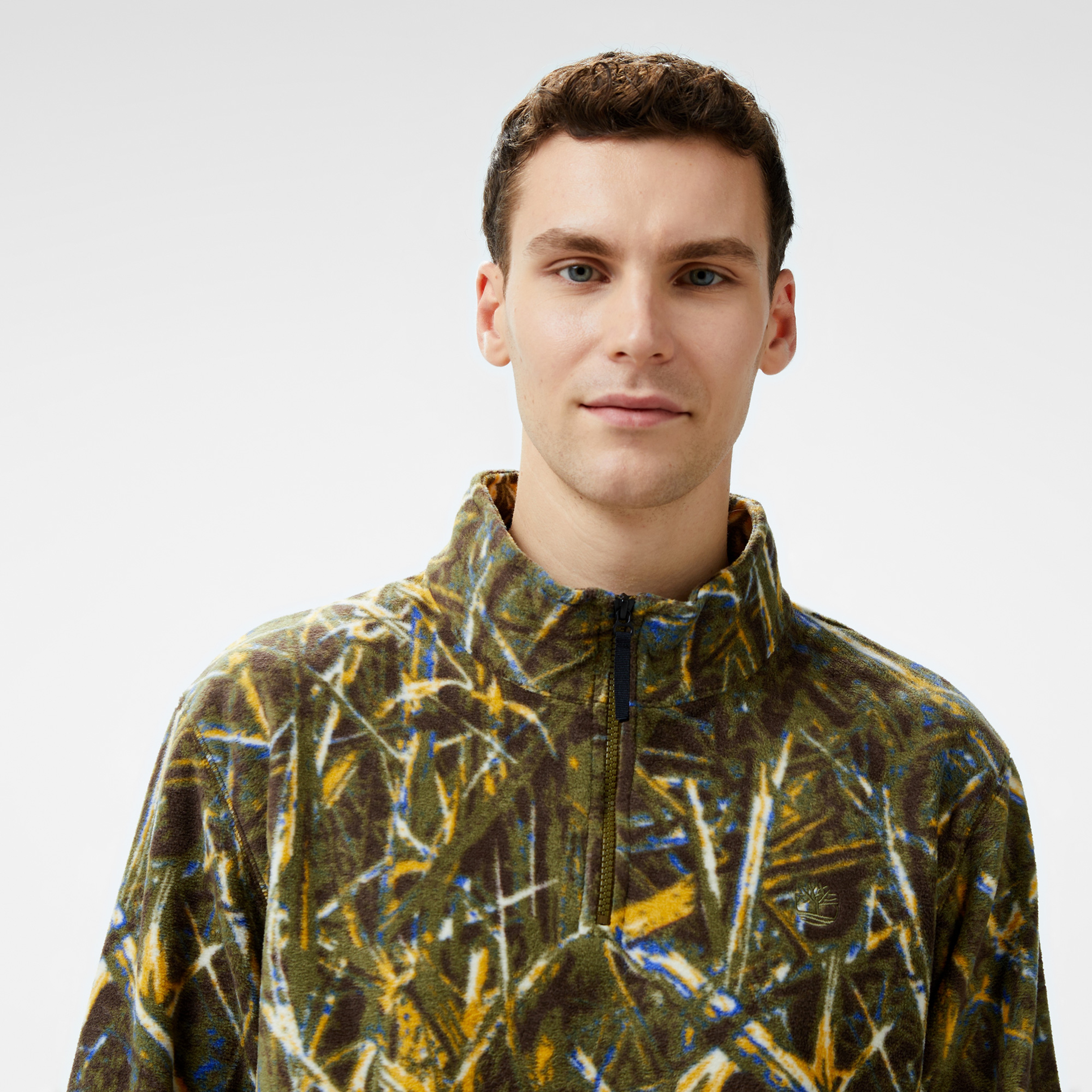 Timberland Aop Polar 1/4 Fleece Erkek Haki Ceket