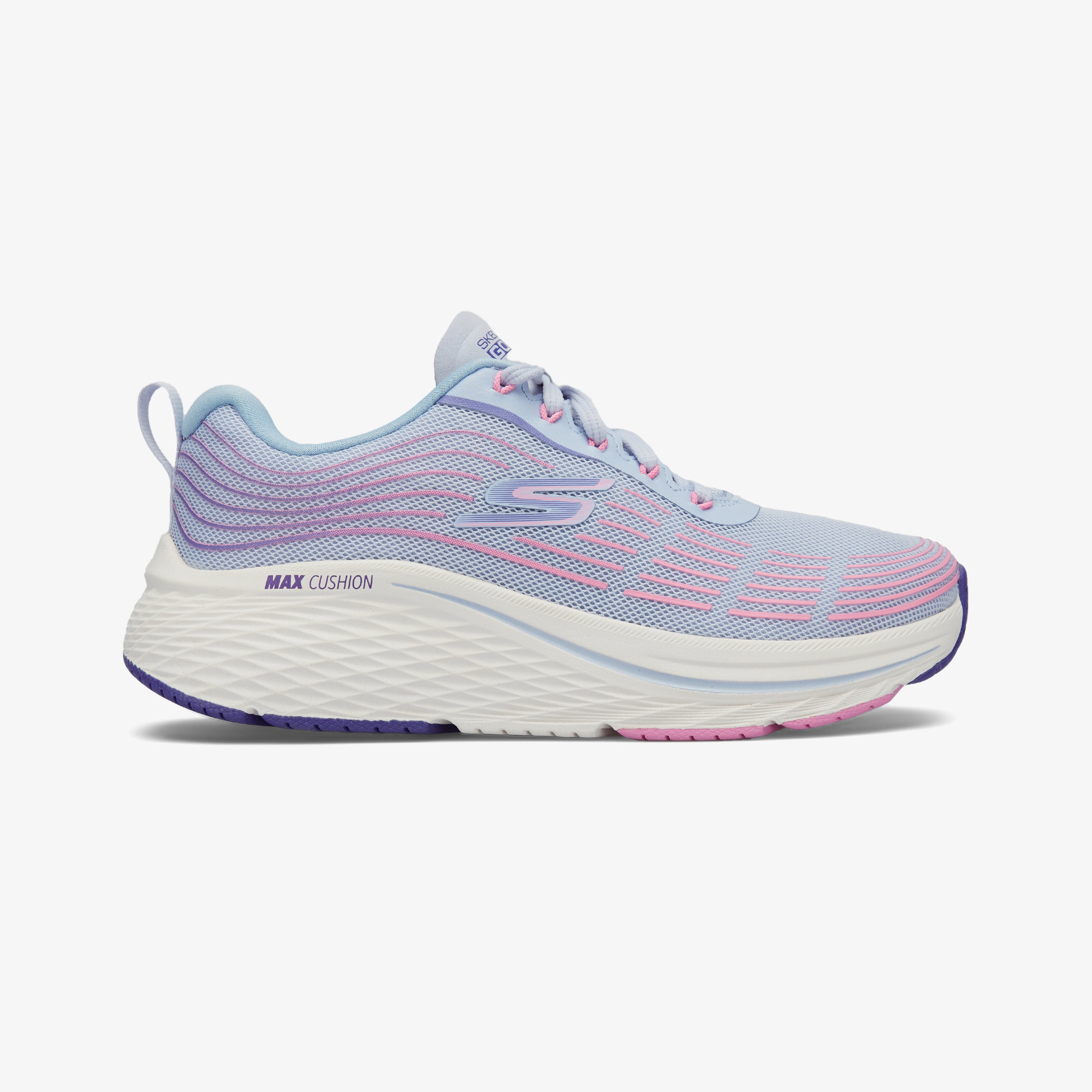 Skechers Max Cushioning Kadın Açık Mavi/Pembe Spor Ayakkabı