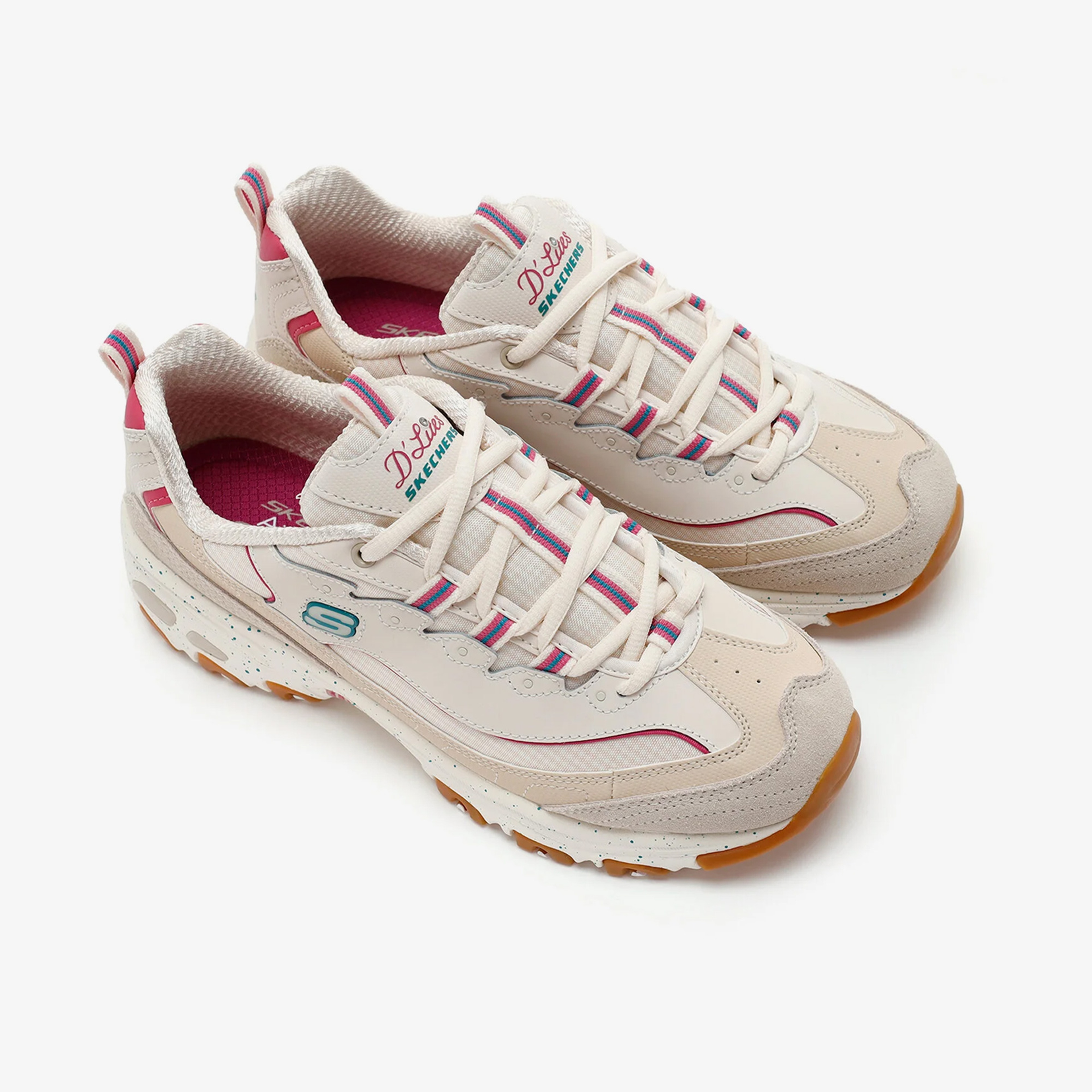 Skechers D'Lites Bold Views Kadın Krem Spor Ayakkabı