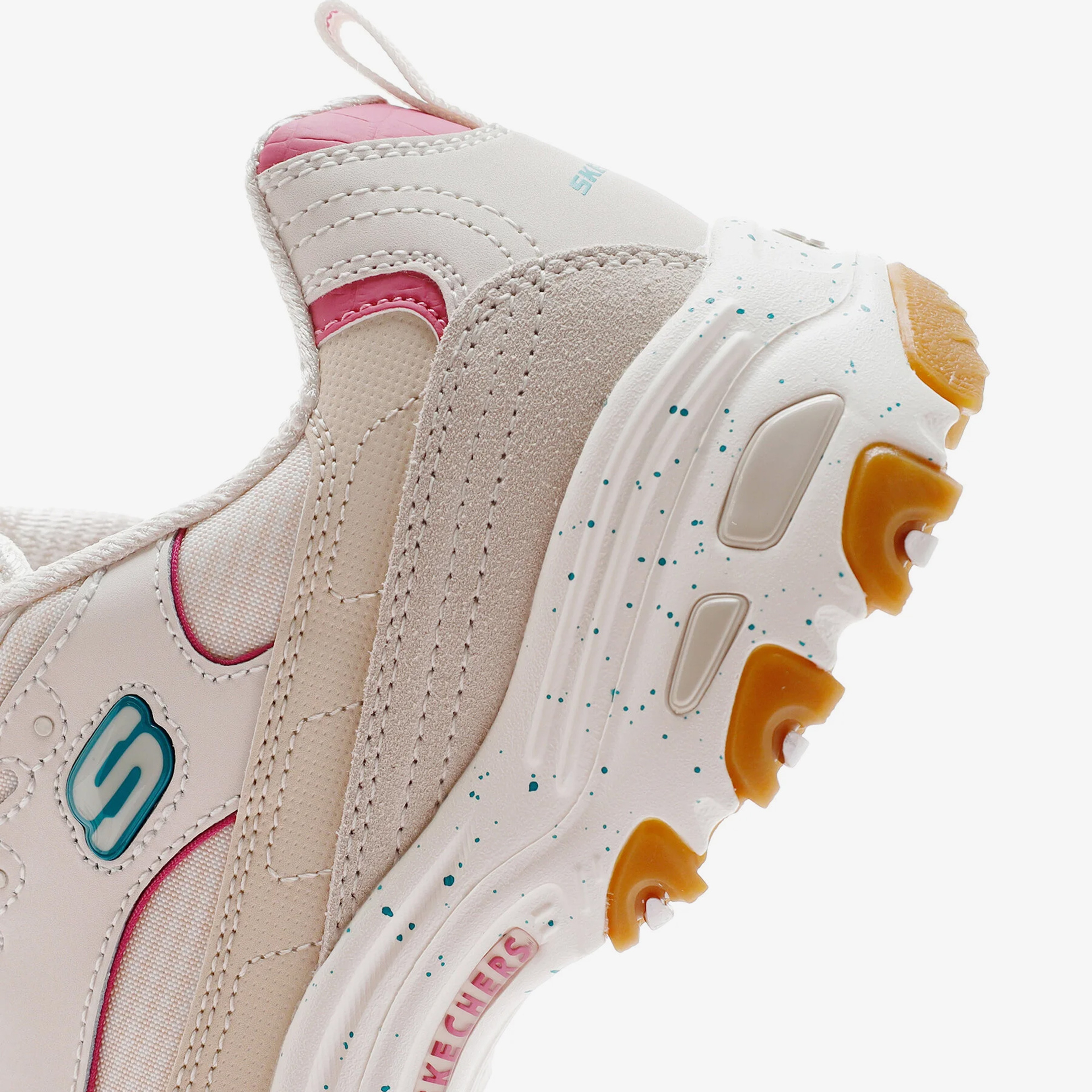 Skechers D'Lites Bold Views Kadın Krem Spor Ayakkabı