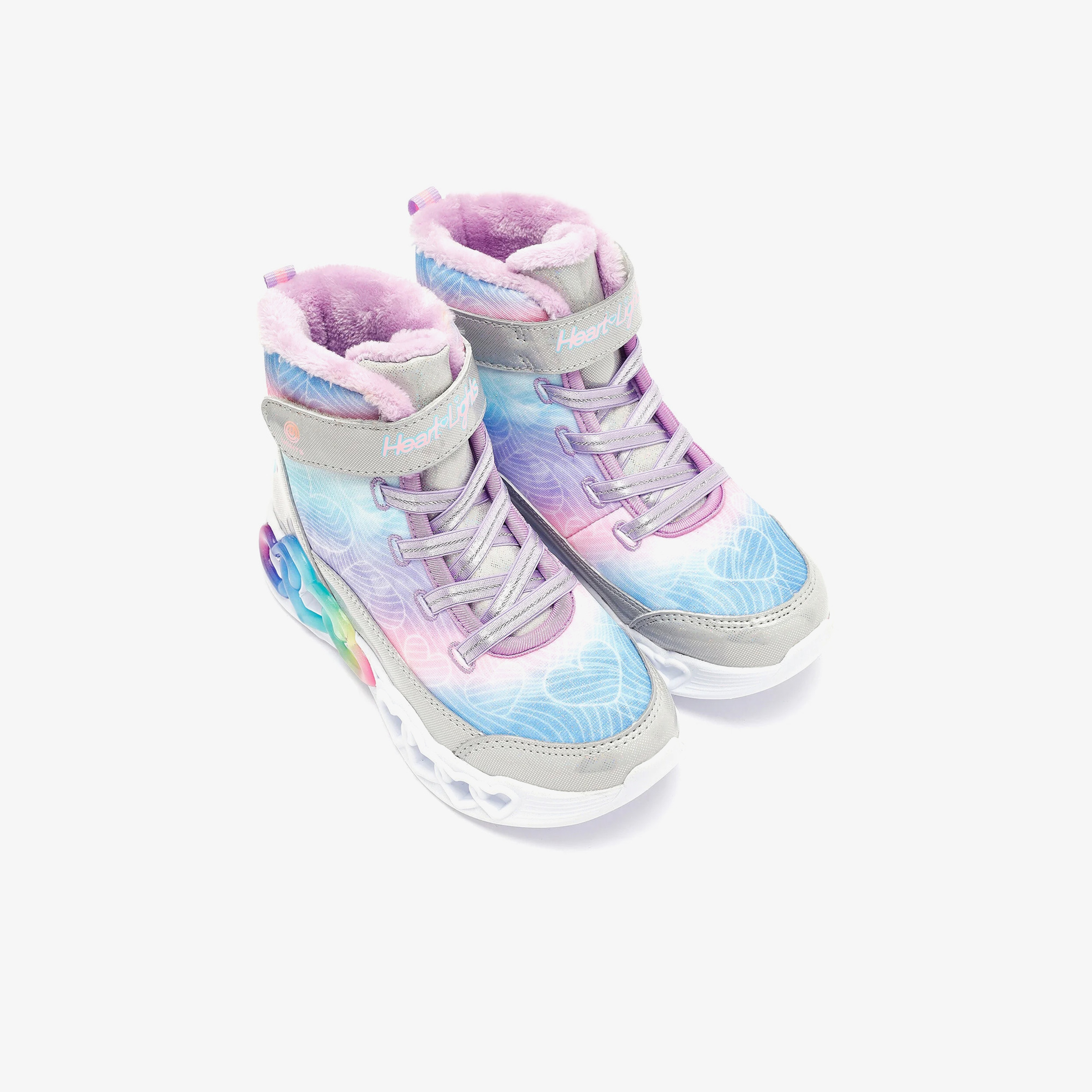 Skechers infinite Heart Lights Çocuk Gri Spor Ayakkabı