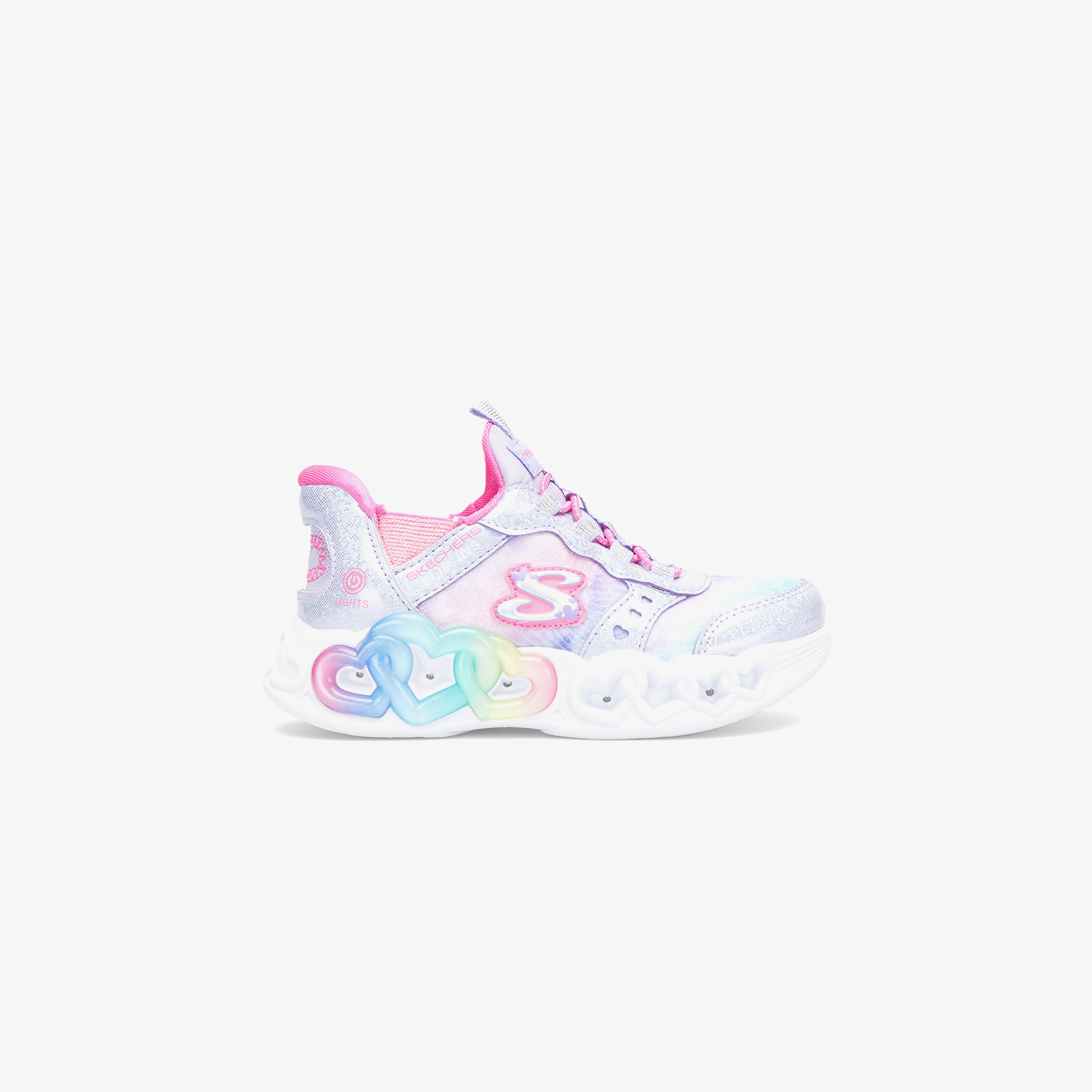 Skechers infinite Heart Lights Çocuk Mor Spor Ayakkabı