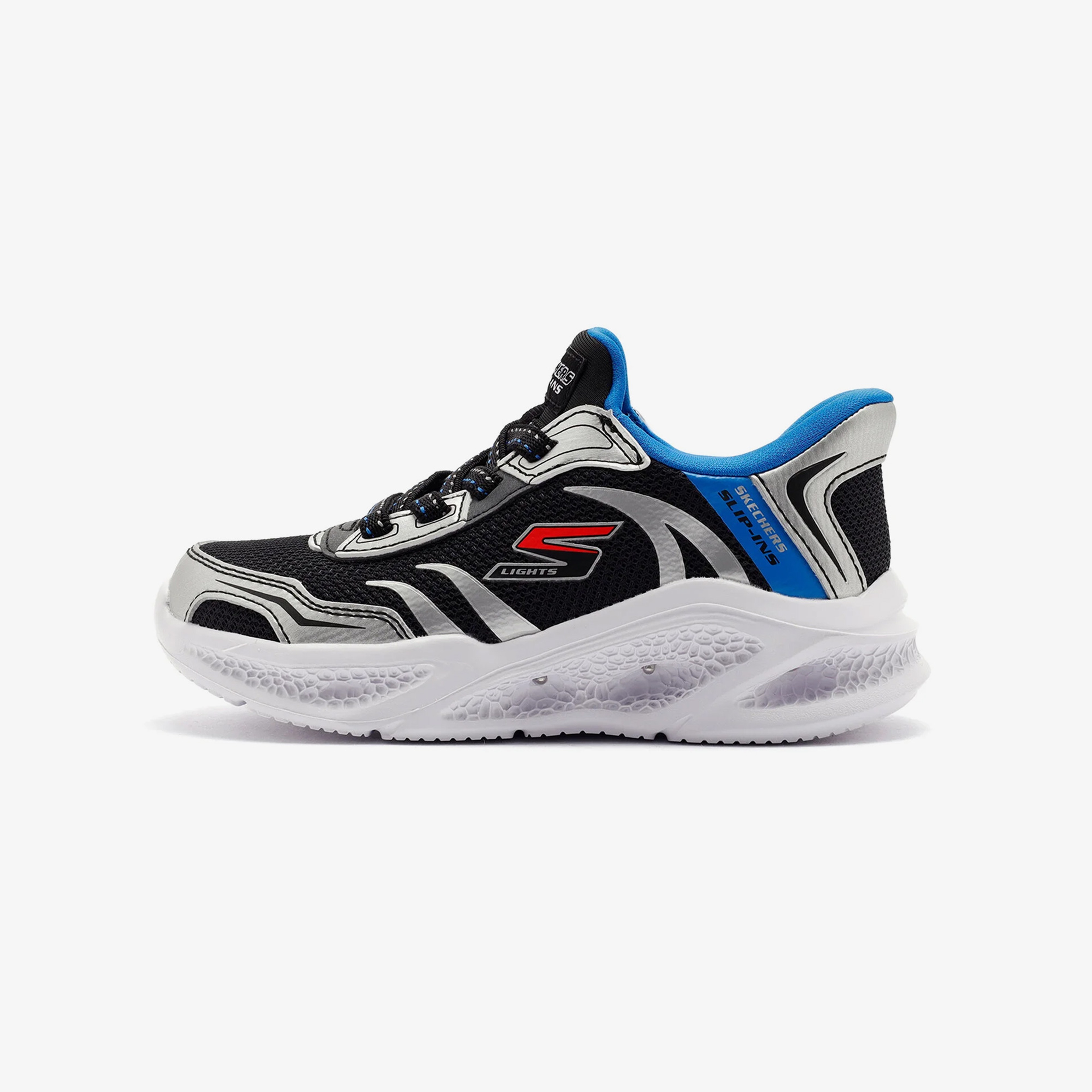 Skechers Meteor-Lights Çocuk Gri Spor Ayakkabı