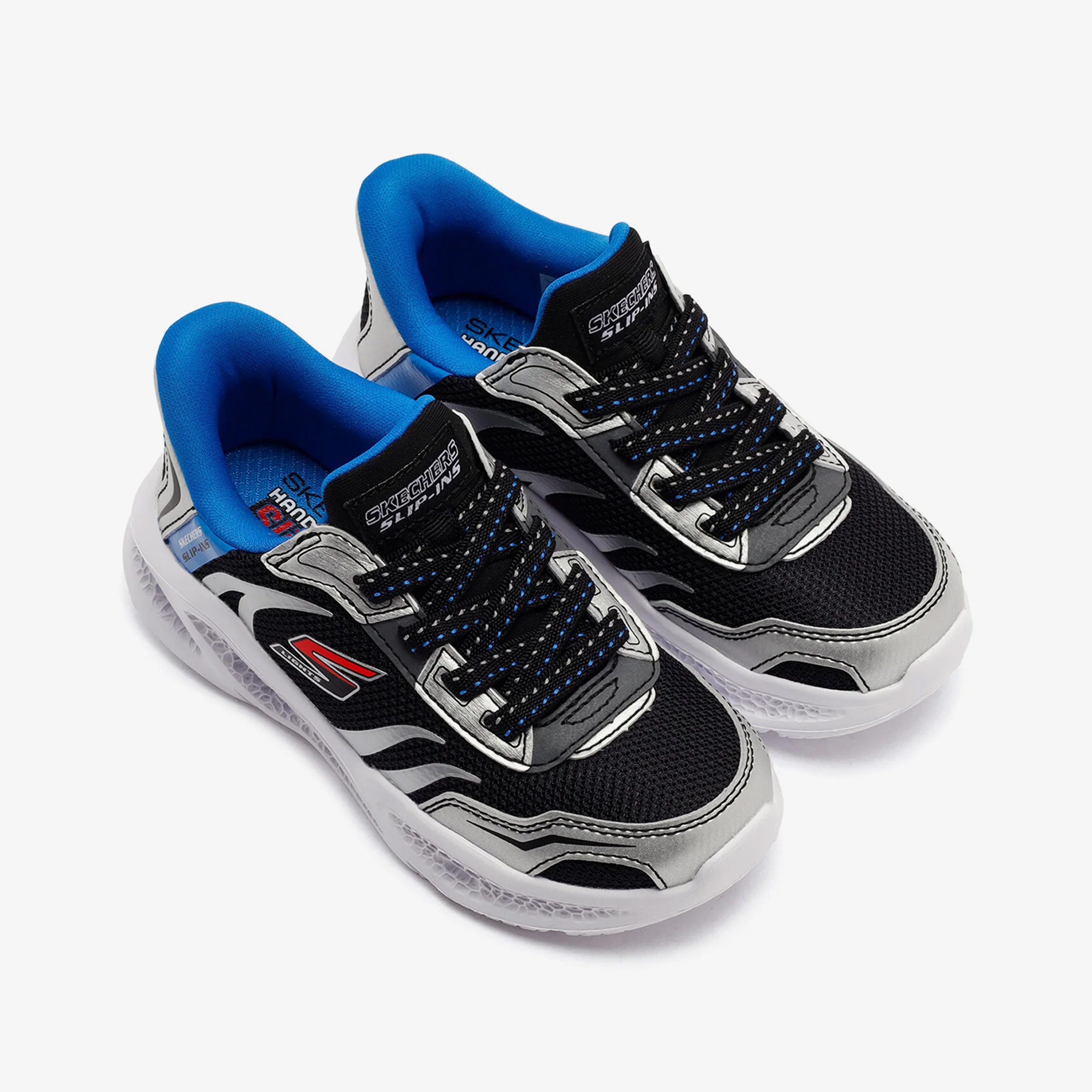 Skechers Meteor-Lights Çocuk Gri Spor Ayakkabı