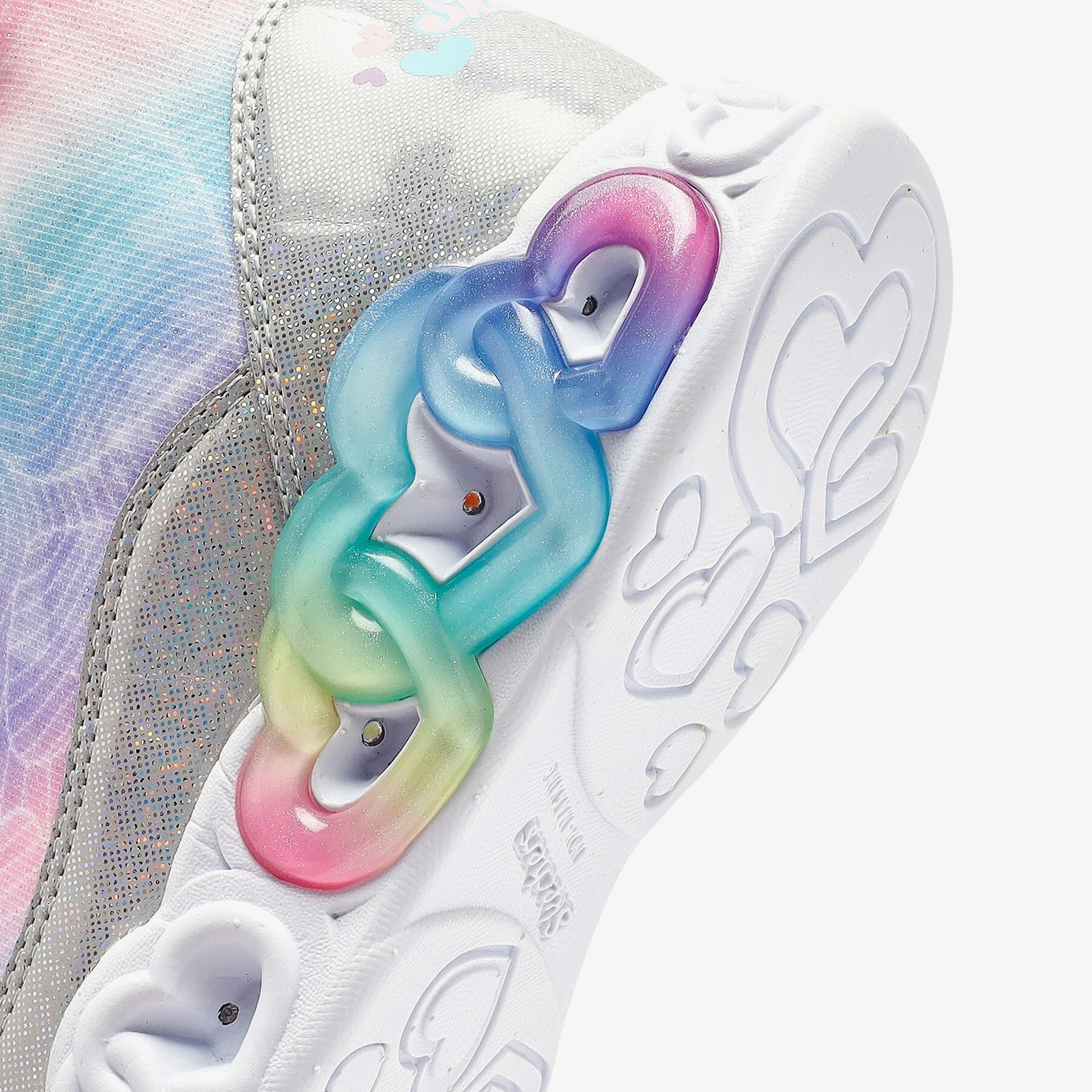 Skechers infinite Heart Lights Çocuk Gri Spor Ayakkabı