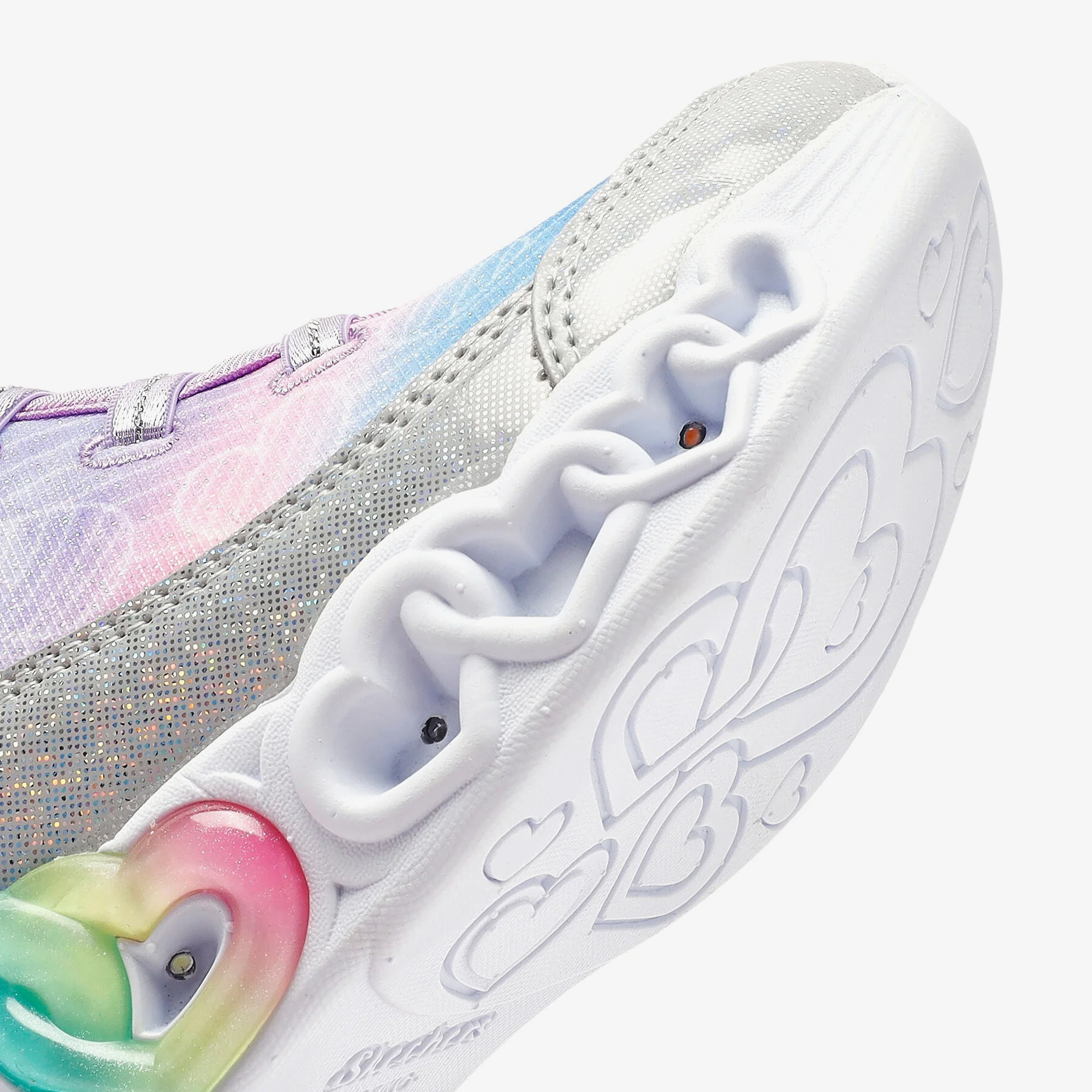 Skechers infinite Heart Lights Çocuk Gri Spor Ayakkabı