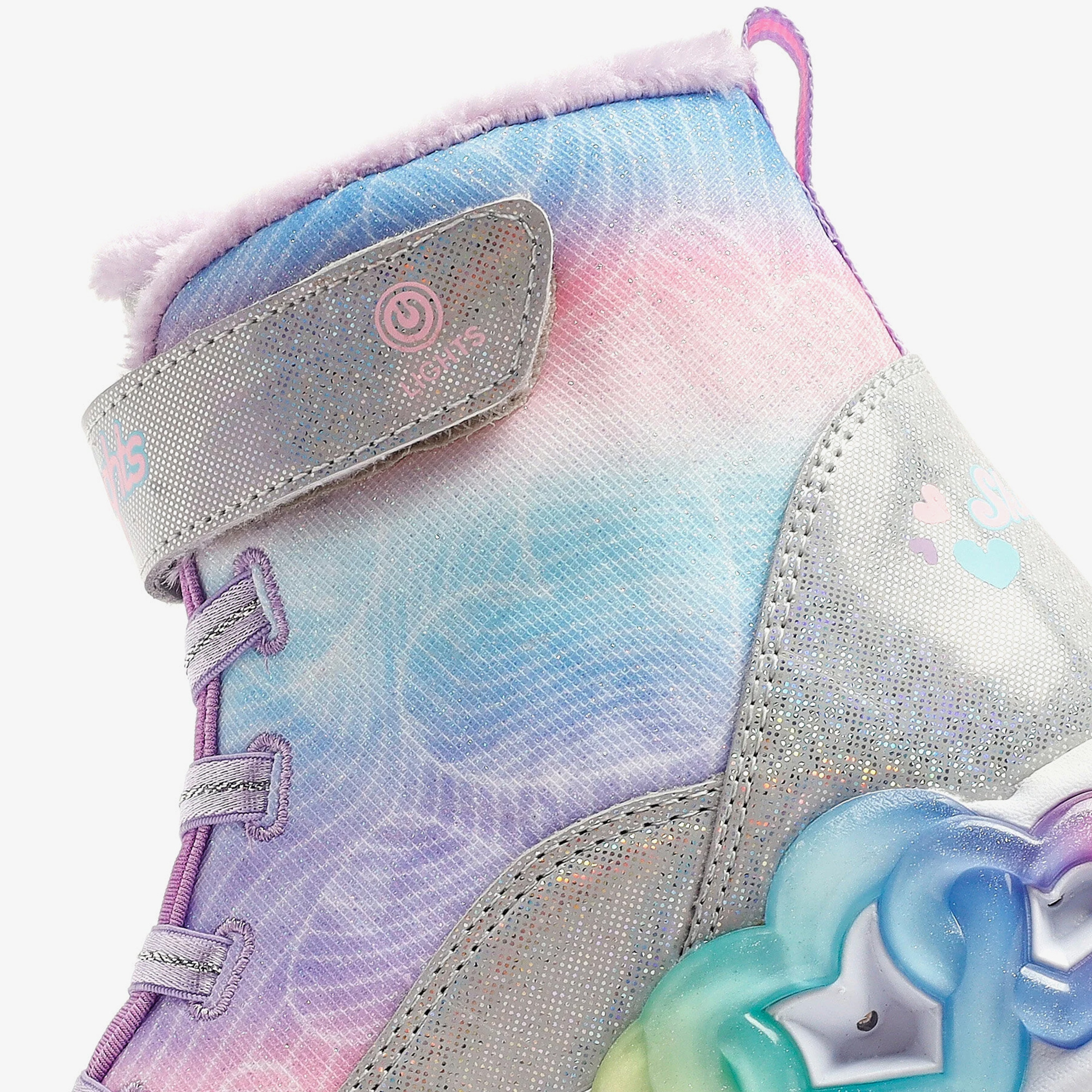 Skechers infinite Heart Lights Çocuk Gri Spor Ayakkabı