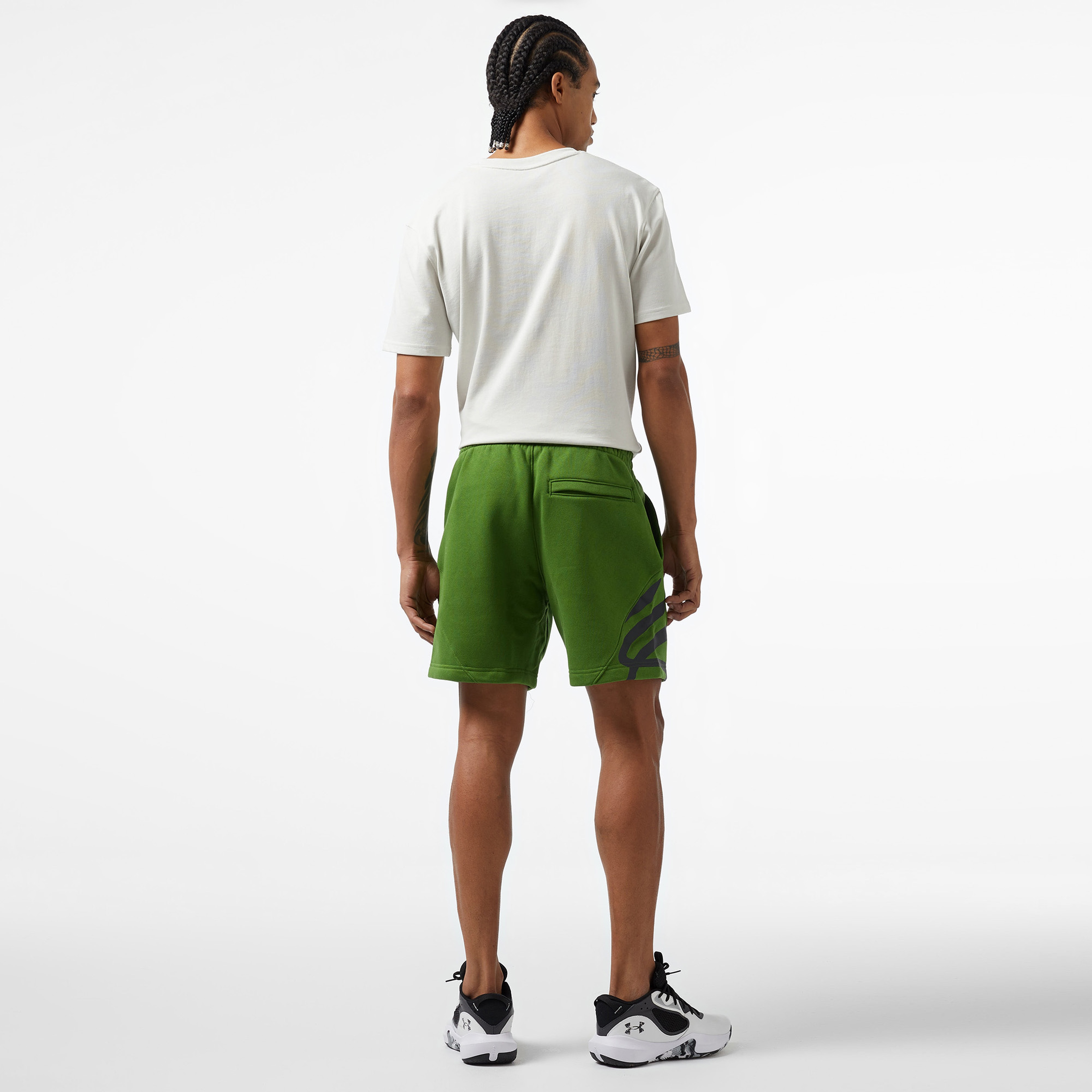 Under Armour Curry Splash Fleece Erkek Yeşil Şort