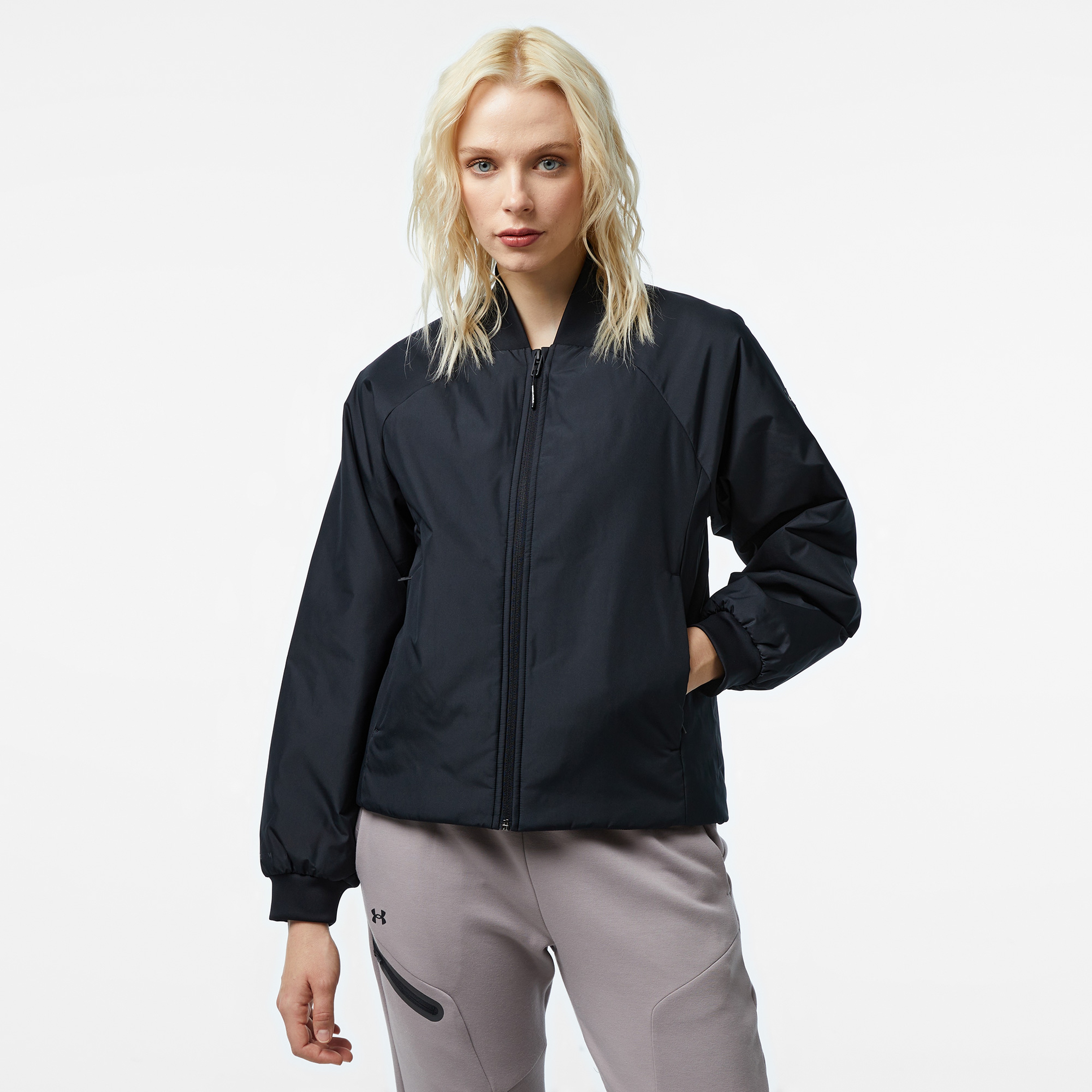 Under Armour Unstoppable Insulated Bomber Kadın Siyah Mont