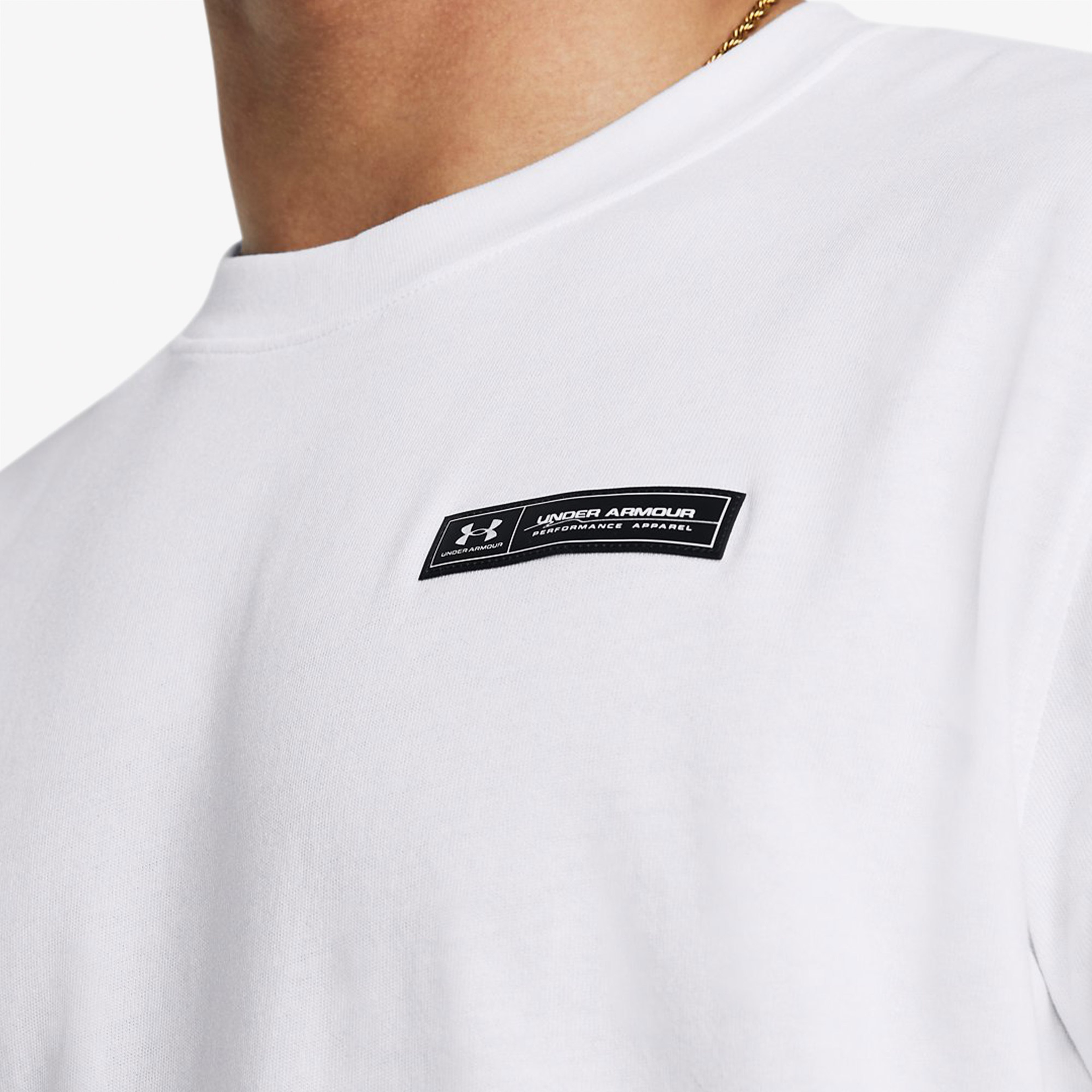 Under Armour Hw Armour Label Ss Erkek Beyaz T-Shirt