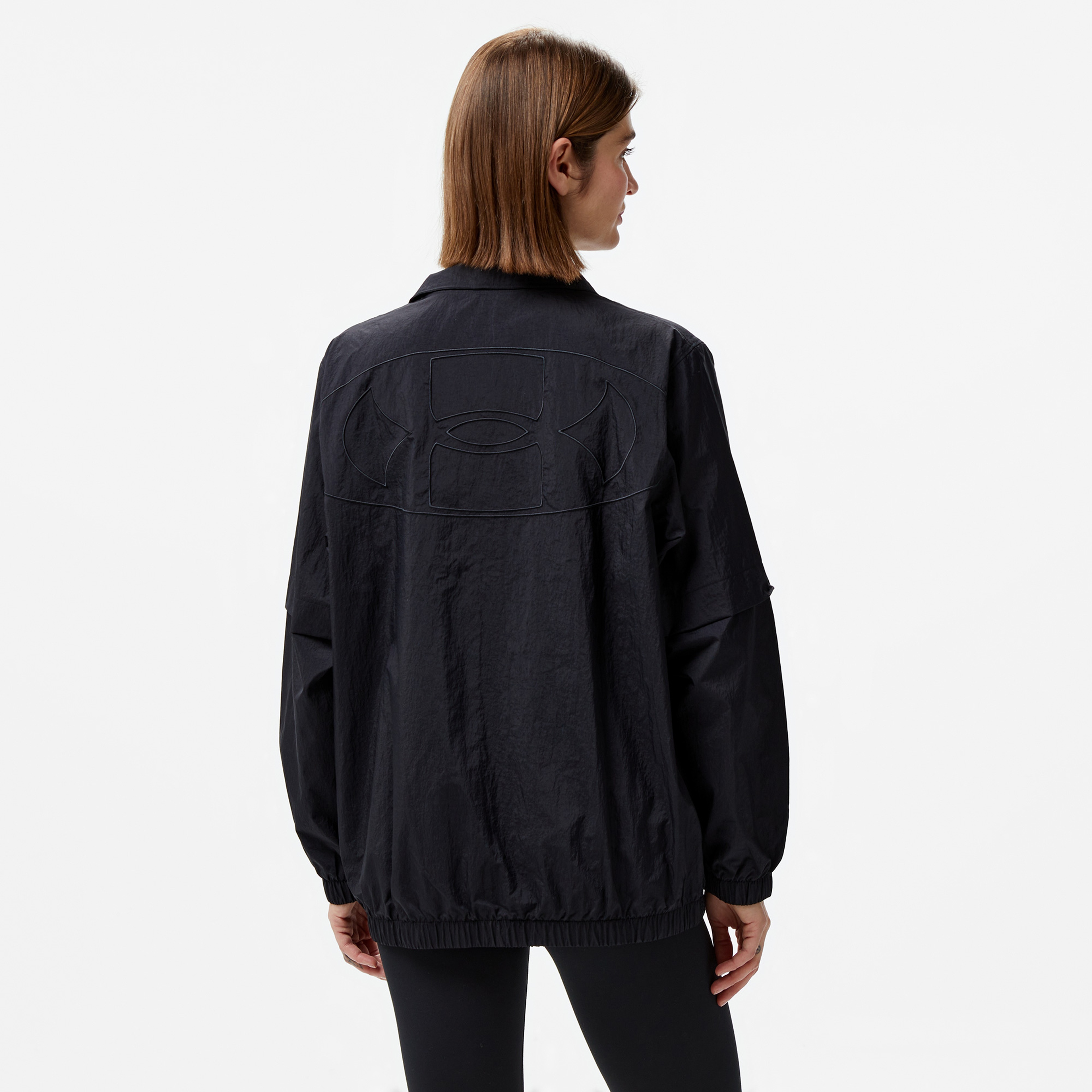 Under Armour Crinkle Woven Erkek Siyah Ceket