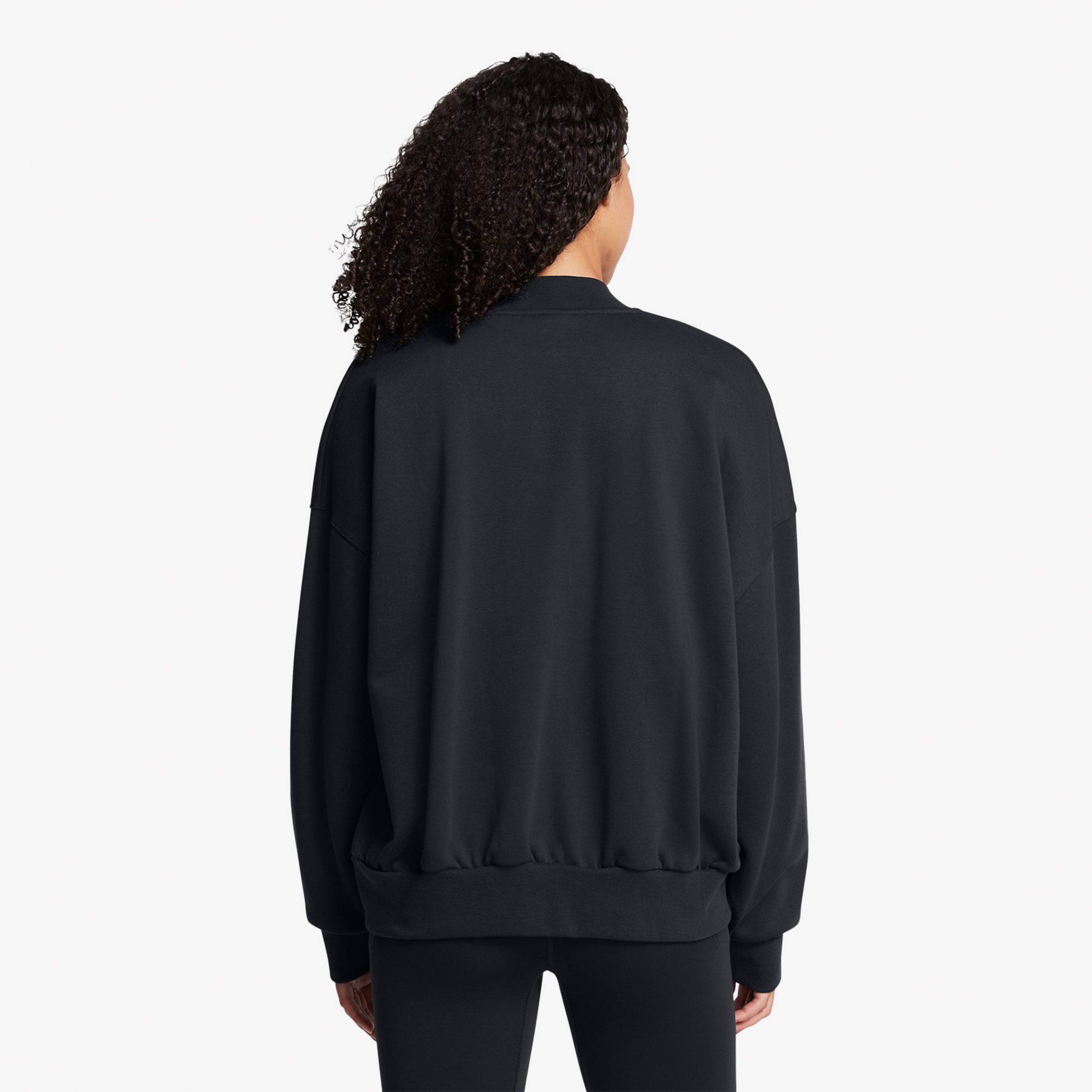 Under Armour icon Flc Varsity  Kadın Siyah Ceket