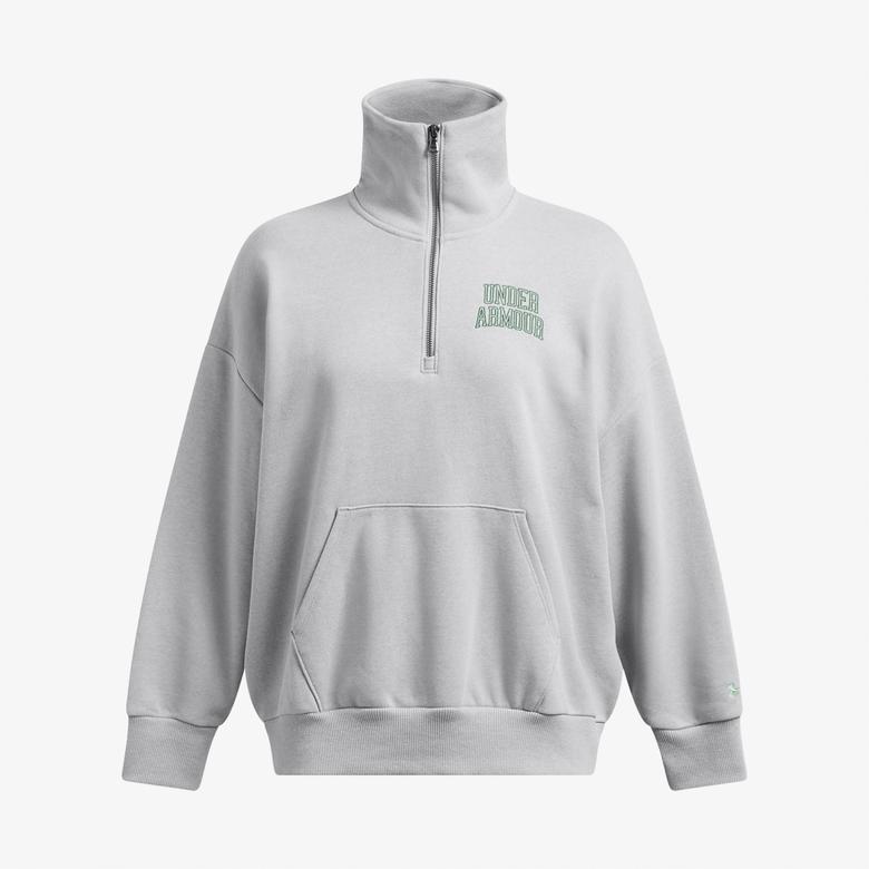 Under Armour icon Hwt Terry Os Hz Kadın Gri Sweatshirt