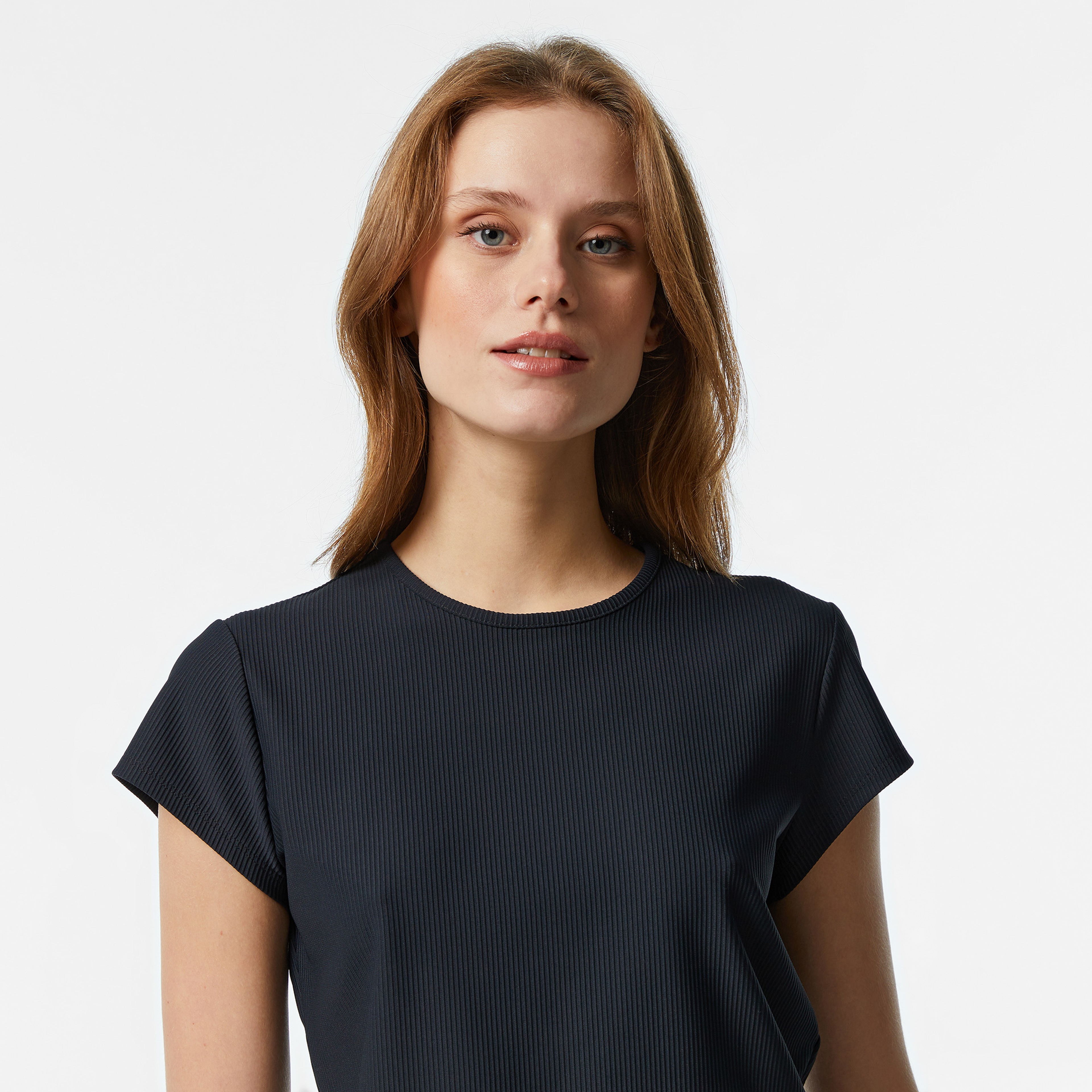 Under Armour Meridian Rib Baby  Kadın Siyah T-Shirt