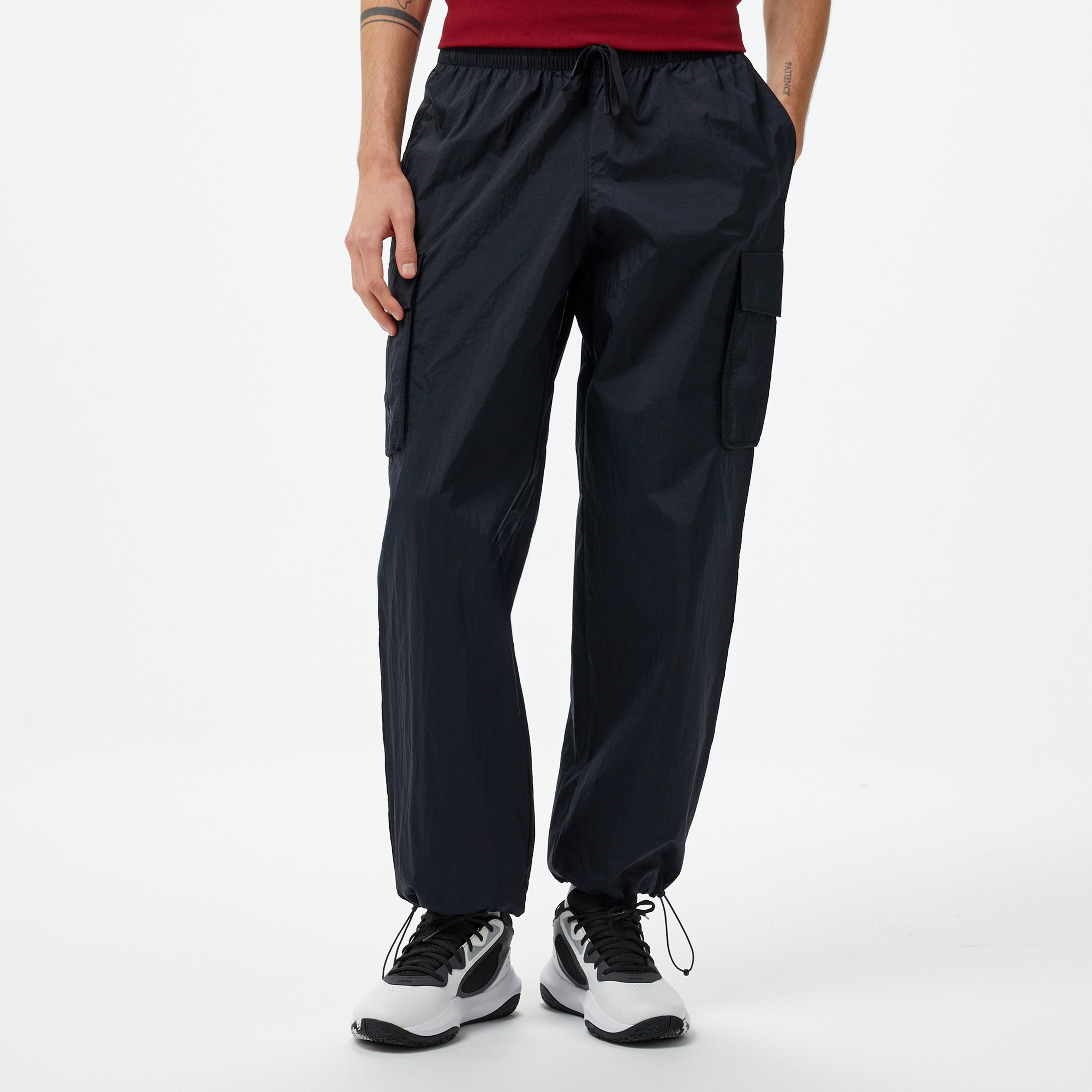 Under Armour Crinkle Woven Erkek Siyah Eşofman Altı